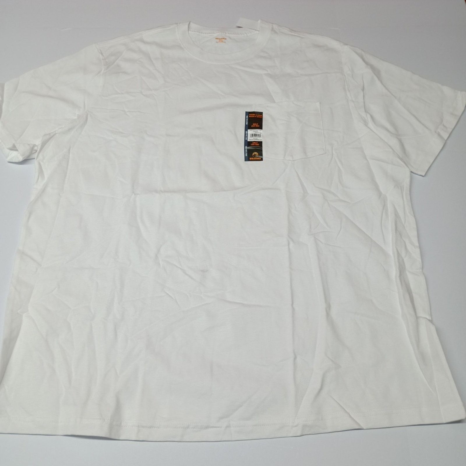 Other 2 Brahma Work T-Shirt 3XLT 54-56 Blue And White Pocket Tee Size US XXL / EU 58 / 5 - 9 Thumbnail