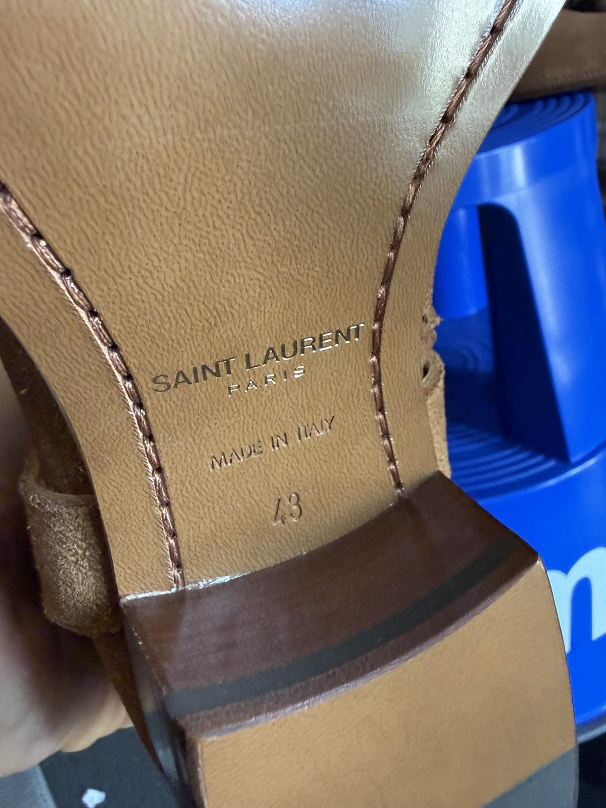 Saint Laurent Paris $1.45k Saint Laurent Wyatt Harness boots 43 tan beige Grail Size US 10 / EU 43 - 7 Thumbnail