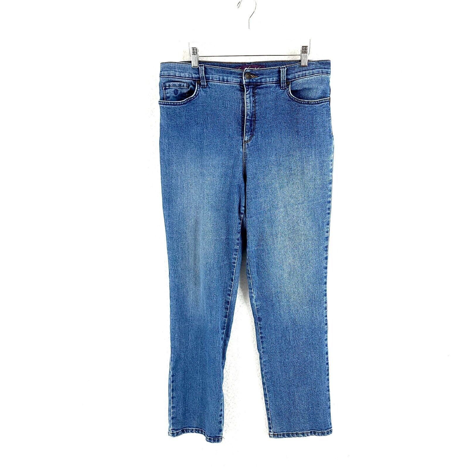 Gloria Vanderbilt Gloria Vanderbilt Amanda Denim Blue High Rise Jeans Size 12 Size 34" / US 12 / IT 48 - 1 Thumbnail