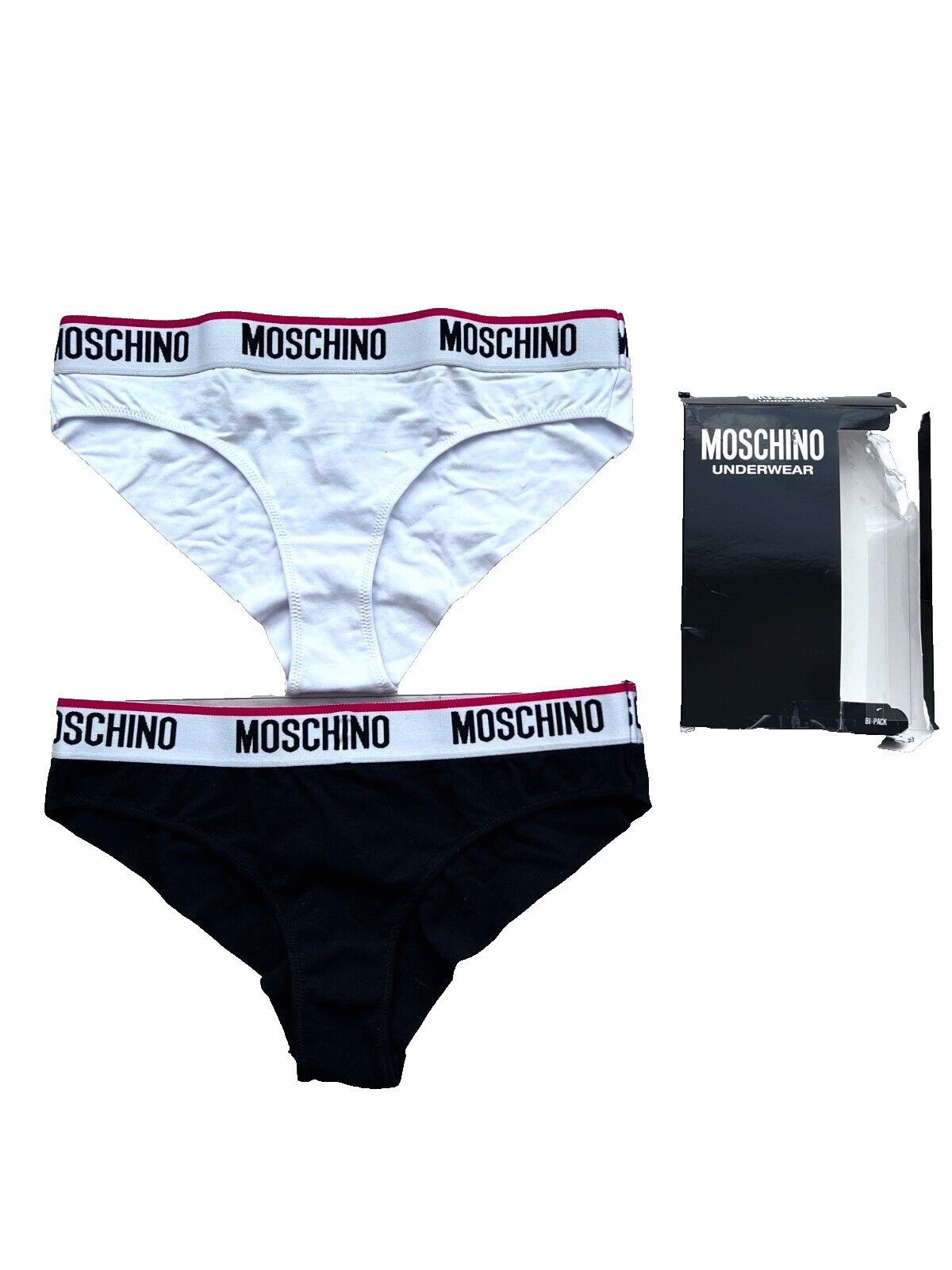 Moschino Moschino Underwear 2-Pack Brazilian Brief Black/White US 6 Size ONE SIZE - 1 Thumbnail