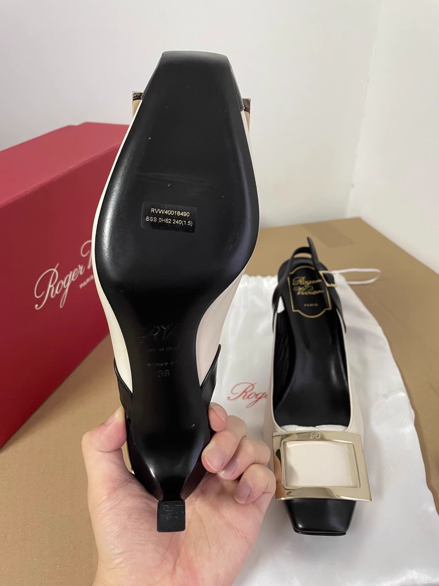 Roger Vivier Roger Vivier Square Toe Heels K6 Size US 8 / IT 38 - 6 Thumbnail