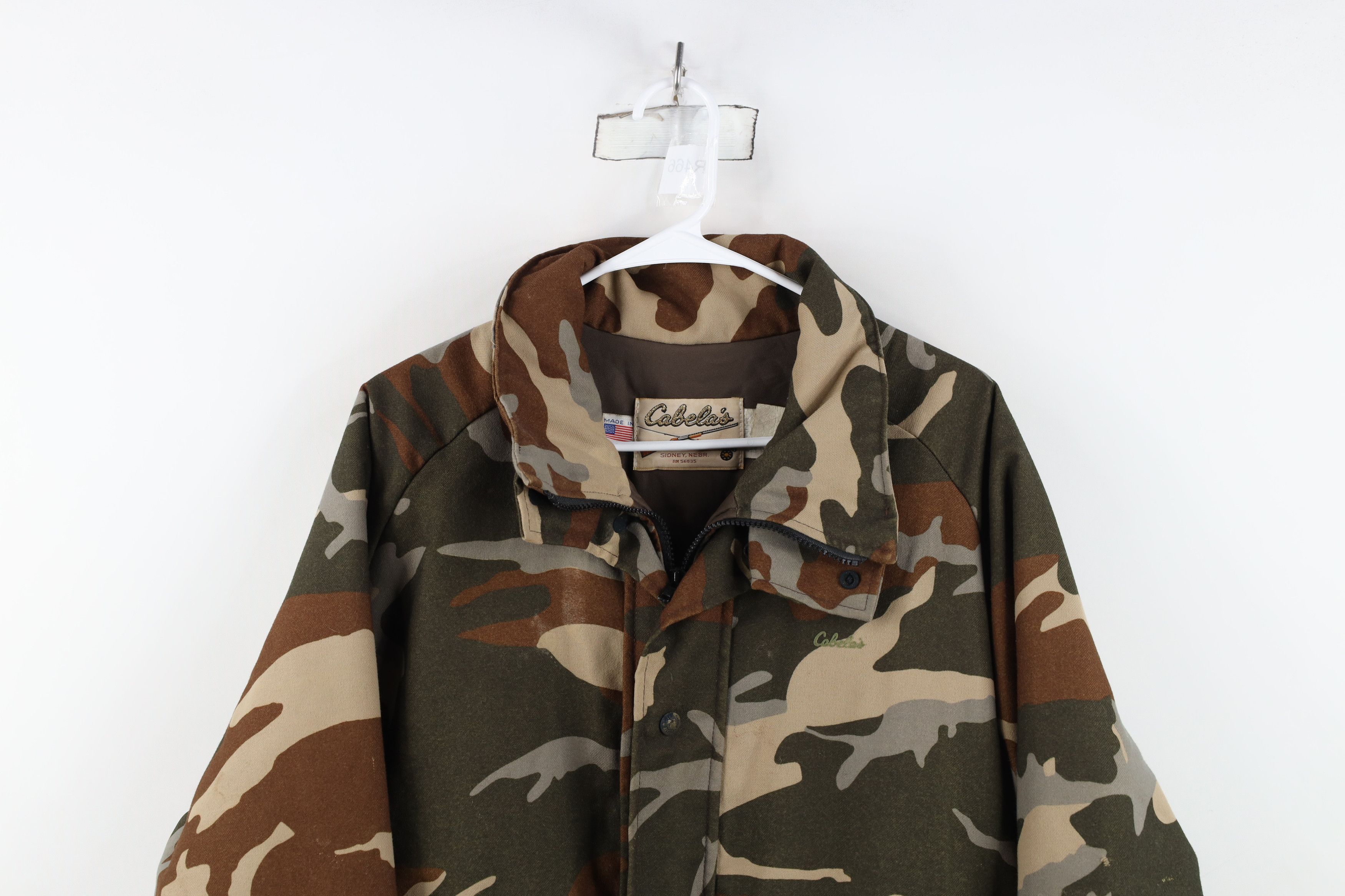 Cabelas Vintage 90s Cabelas Waterproof Goretex Camouflage Jacket USA Size US L / EU 52-54 / 3 - 2 Thumbnail