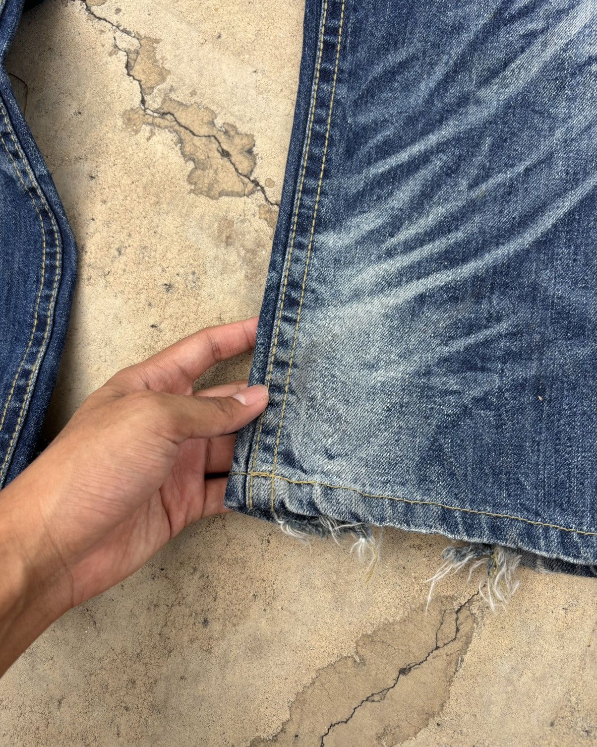 If Six Was Nine Thrashed Distressed LOLITA PEPSI Jeans ERD Grunge Size US 32 / EU 48 - 15 Thumbnail
