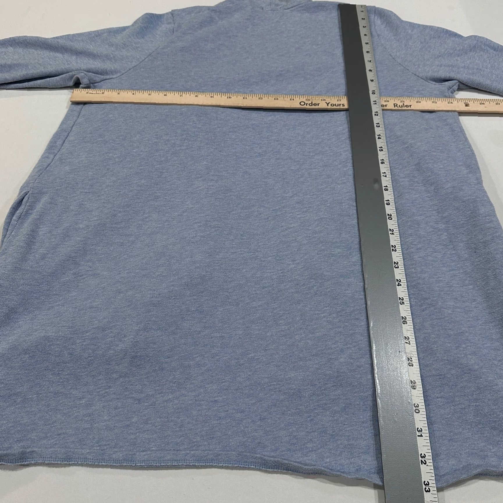 J. Jill Pure Jill Coatigan Womens XL Blue Cotton Blend Knit Open Pockets Mid-Length Size XL / US 12-14 / IT 48-50 - 5 Thumbnail