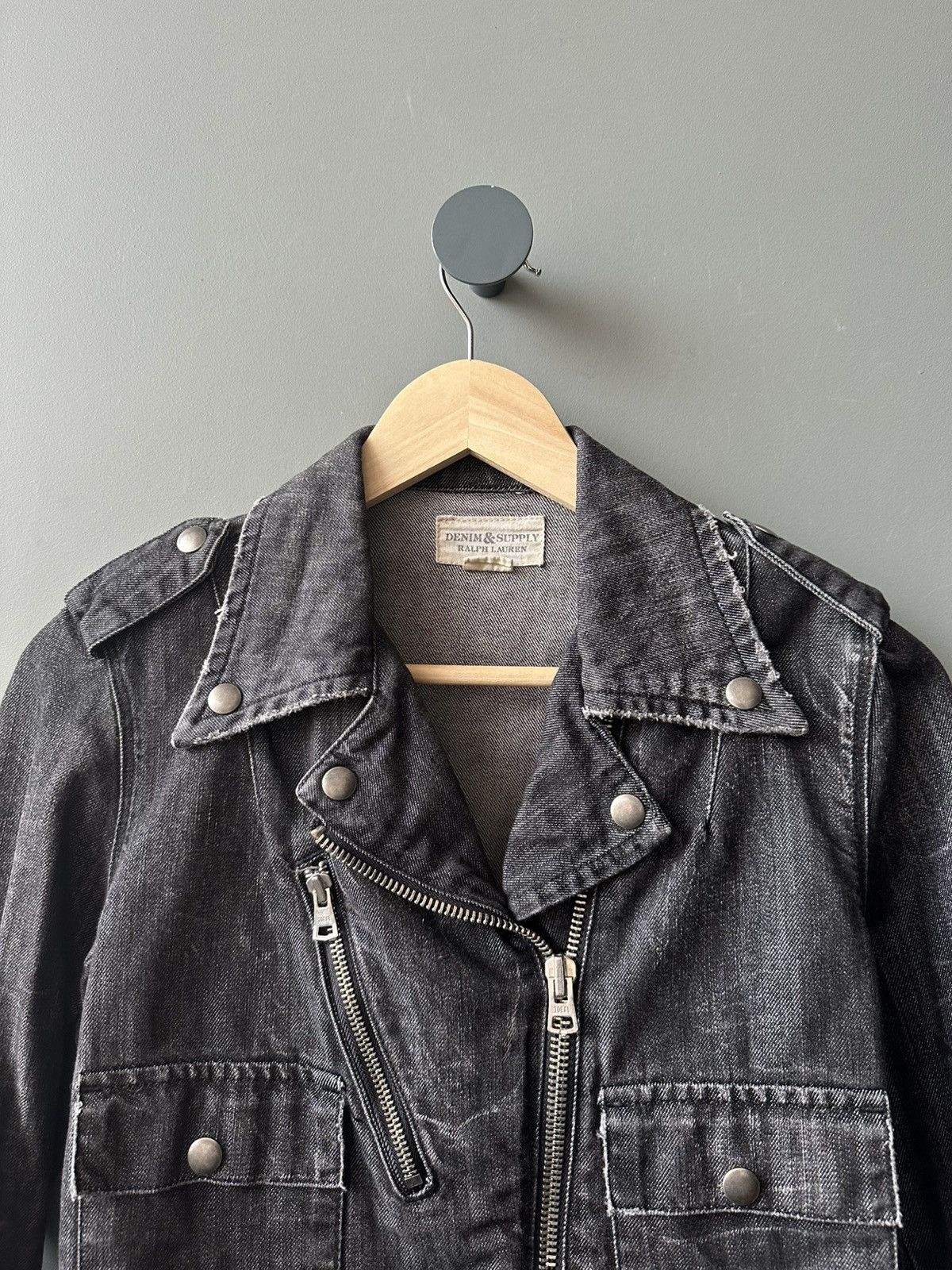Denim & Supply Ralph Lauren Denim & Supply Ralph Lauren Denim Moto Biker Jacket Size S Size S / US 4 / IT 40 - 2 Thumbnail