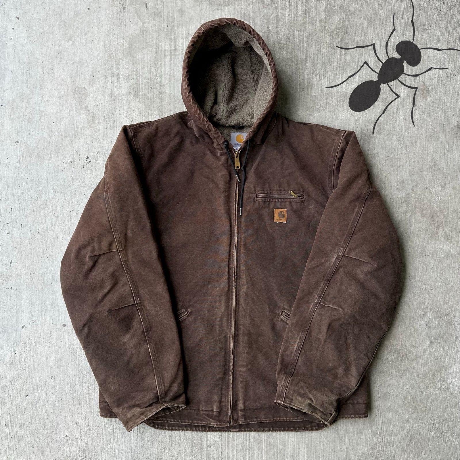 Carhartt × Vintage Carhartt J141 DKB sierra hooded work wear jacket Size US XL / EU 56 / 4 - 1 Thumbnail