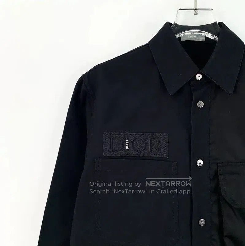 Dior Dior Men's Black Cotton Button-Up Shirt . Size US M / EU 48-50 / 2 - 3 Thumbnail