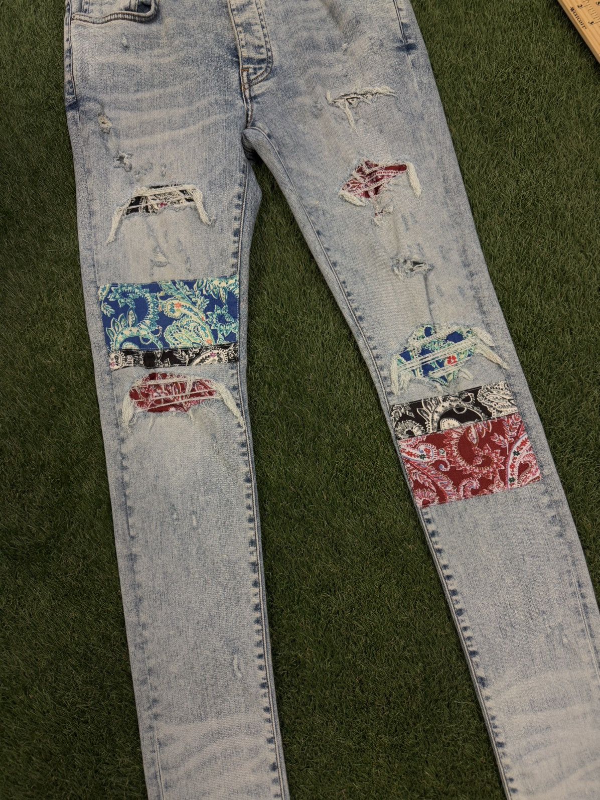 Amiri Amiri Jeans Colorful Patch Pants Size 31 Clean Condition 🧼 Size US 31 - 3 Thumbnail
