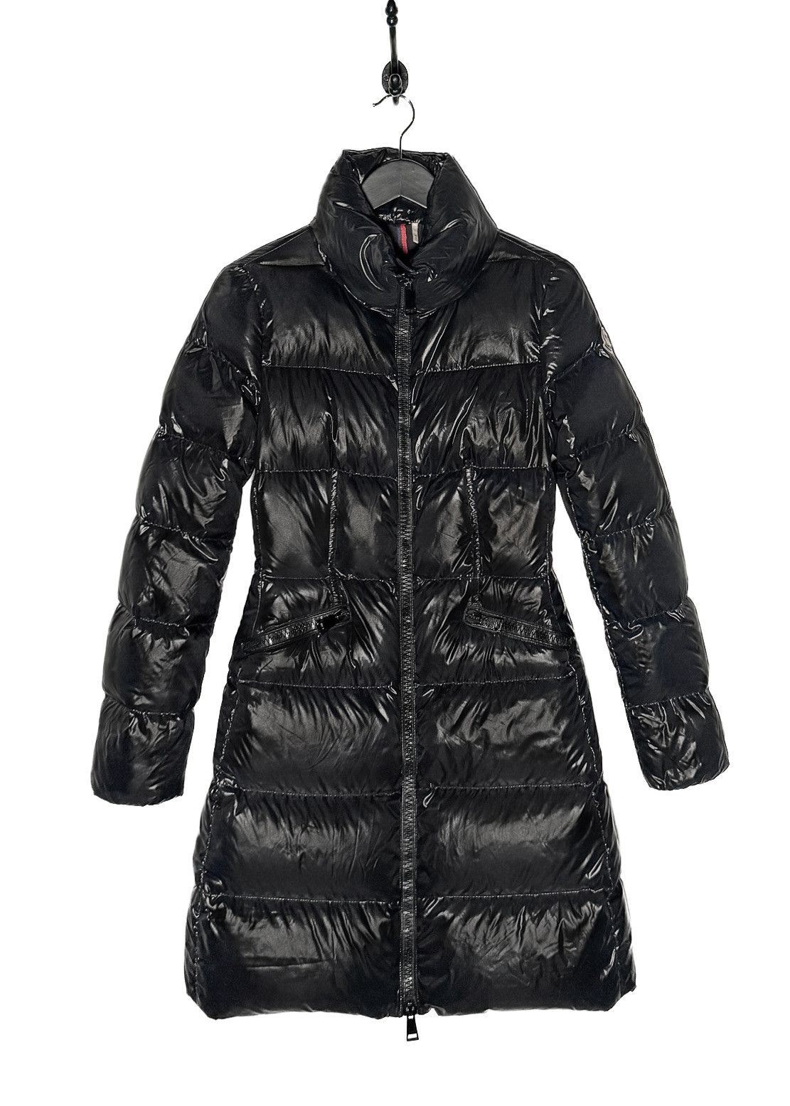 Moncler Moncler Black Jasminum Long Down Coat Size XXS / US 00 / IT 34 - 1 Thumbnail