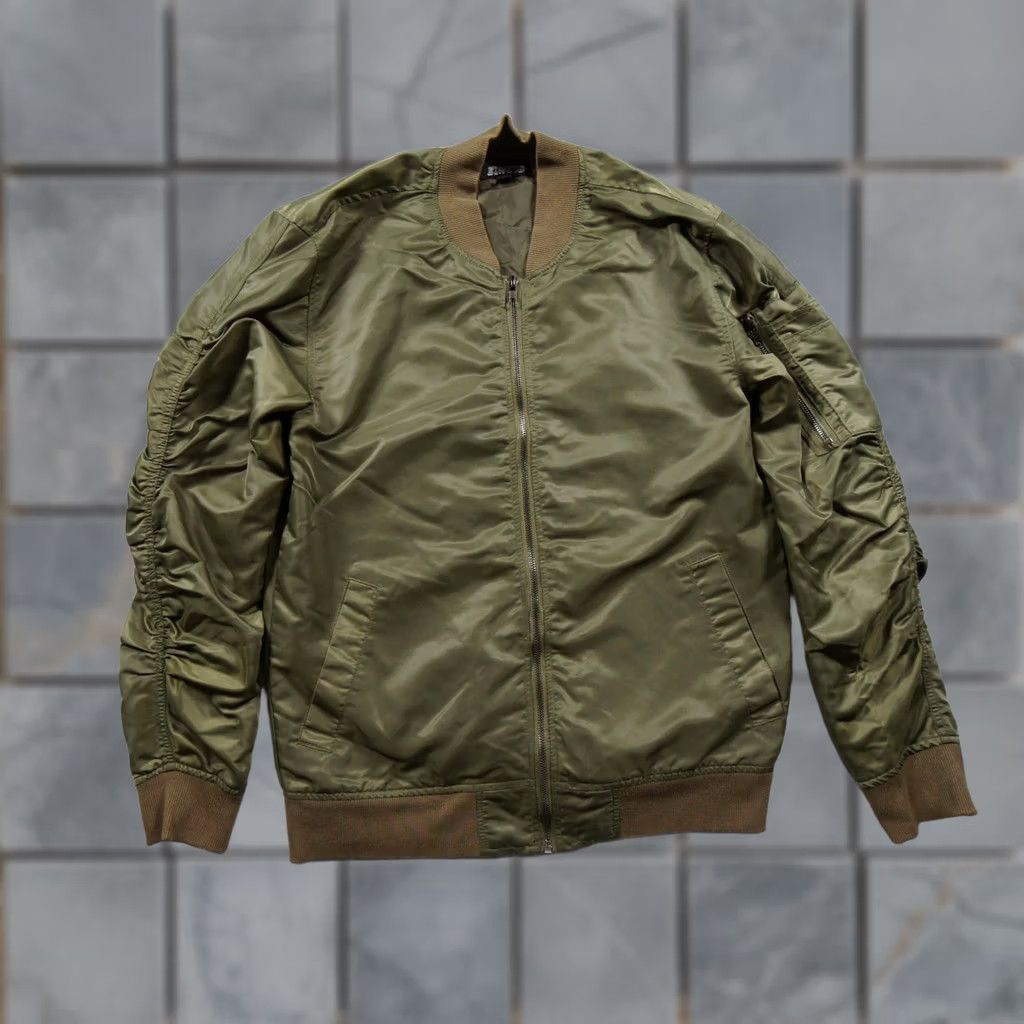 Elwood Elwood Jacket Men S Green Bomber Windbreaker Lightweight Streetwear Military Zip Full Zip Navy Blue Medium? Size US S / EU 44-46 / 1 - 1 Thumbnail