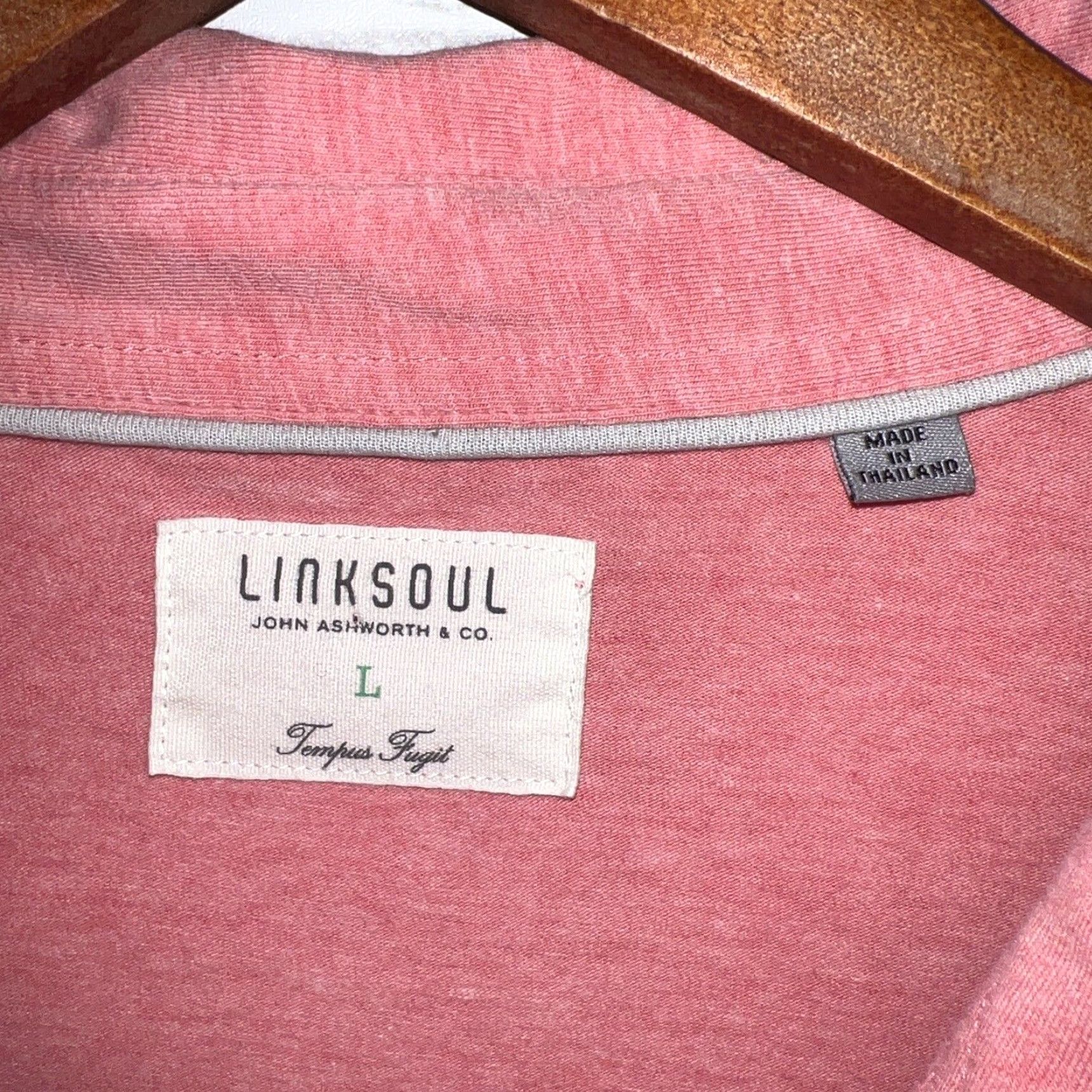 Vintage Linksoul Polo Shirt Mens Size Large Pink Size US L / EU 52-54 / 3 - 4 Thumbnail