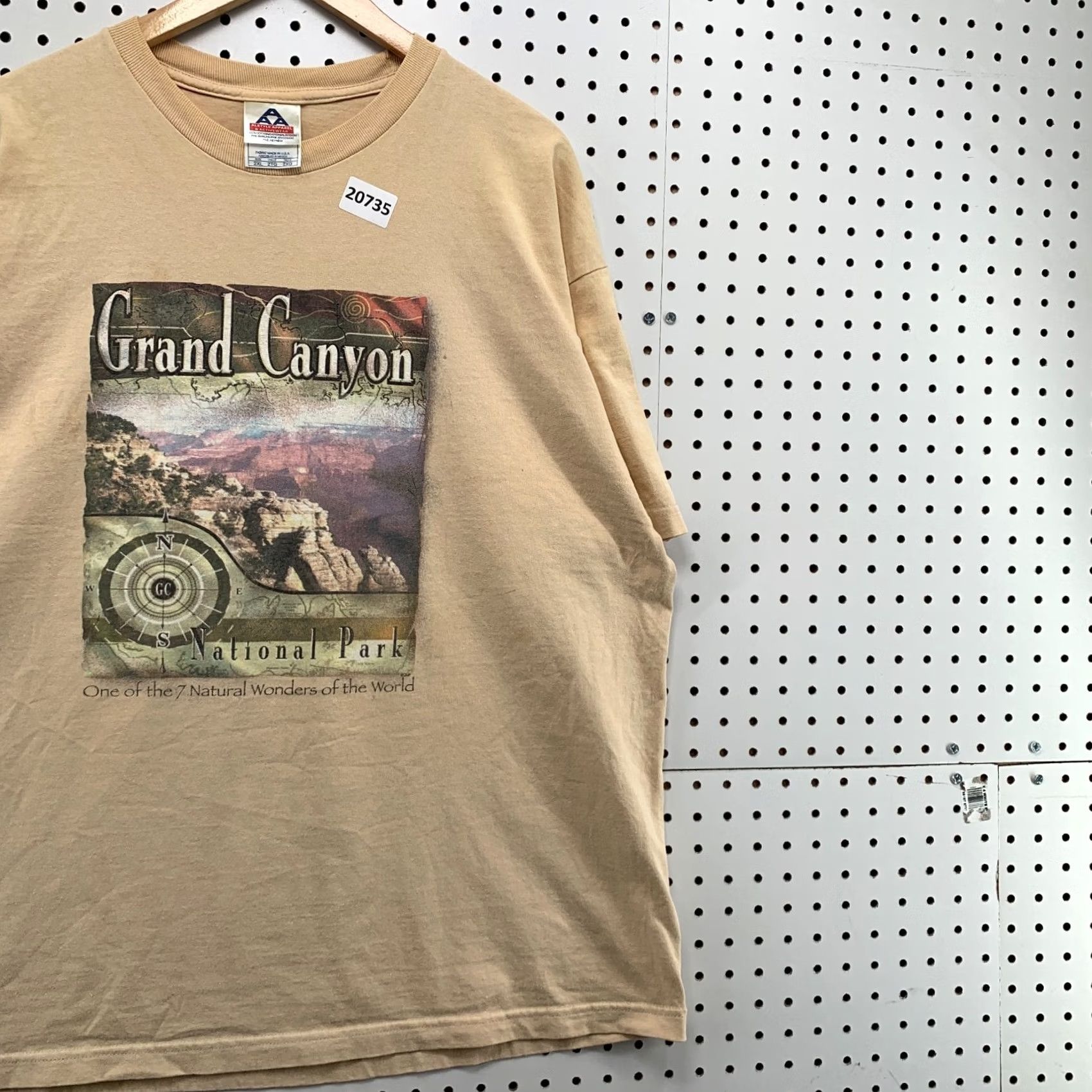 Vintage VINTAGE Grand Canyon Compass Shirt Brown Short Sleeve 2XL Men 25x30.5 90s Nature Cotton Blend Alstyle Shirt Mens Size US XXL / EU 58 / 5 - 4 Thumbnail