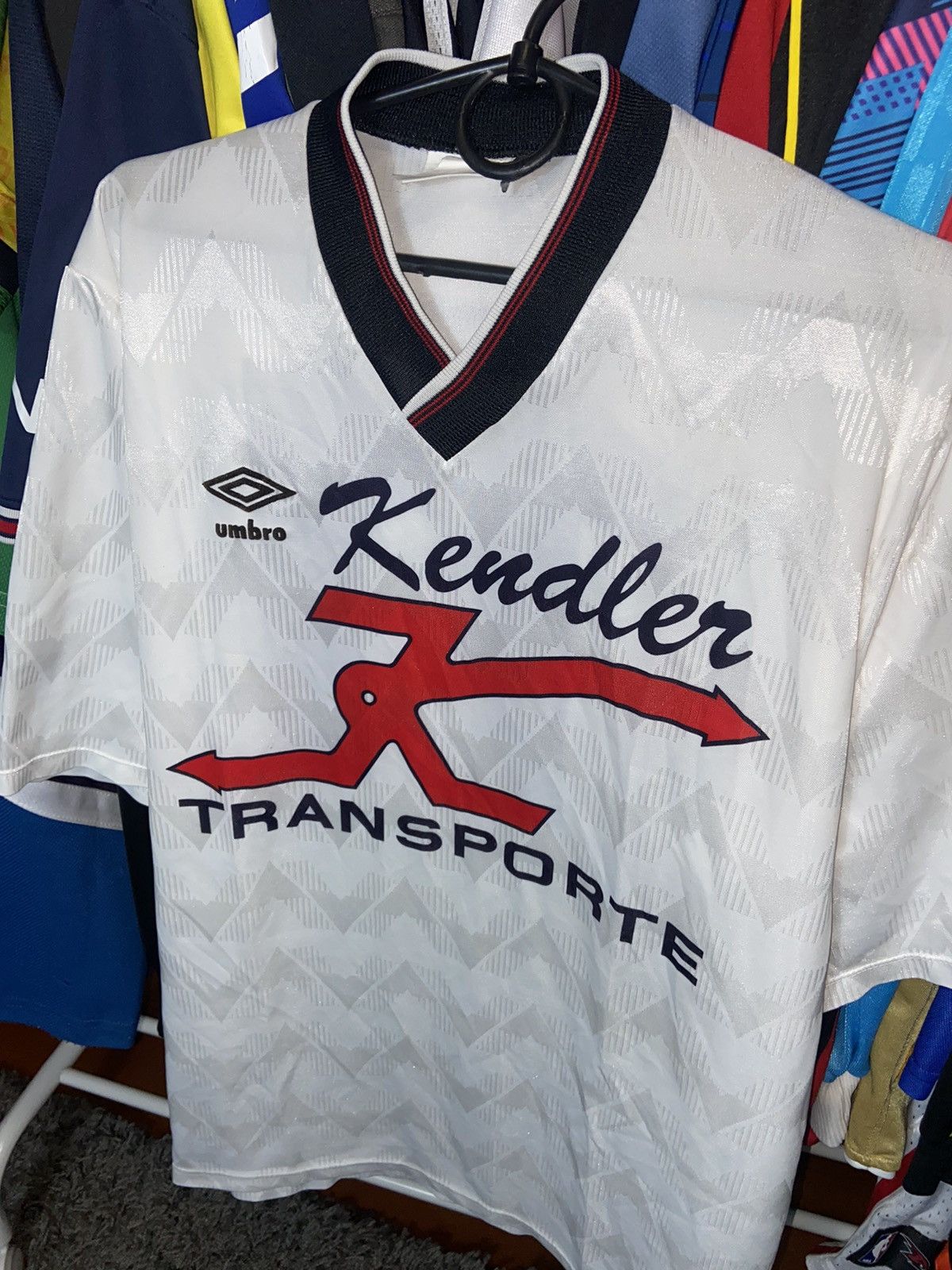 Vintage VINTAGE FOOTBALL 88/90 SOCCER UMBRO JERSEY BLOCK CORE #11 Size US XL / EU 56 / 4 - 2 Thumbnail