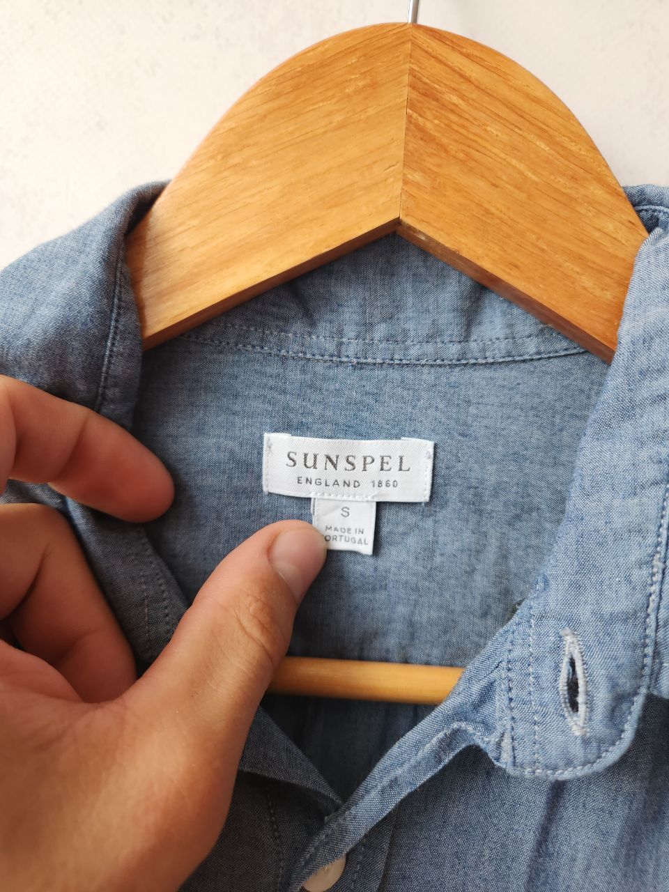Sunspel Sunspel navy cotton button ups shirt size S Size US S / EU 44-46 / 1 - 6 Thumbnail