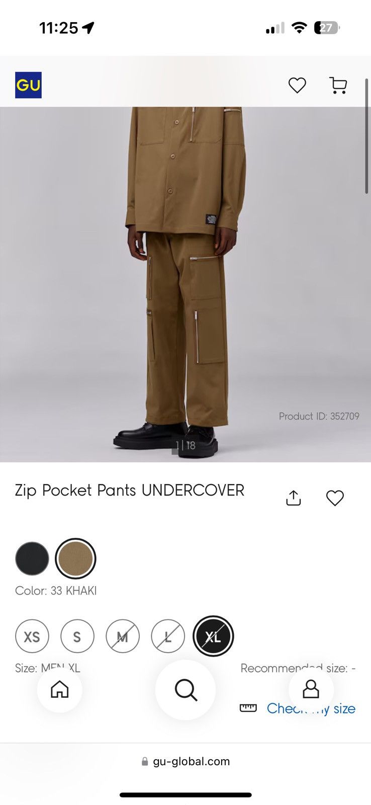 Undercover Zip Pocket Pants Khaki Size US 36 / EU 52 - 3 Thumbnail
