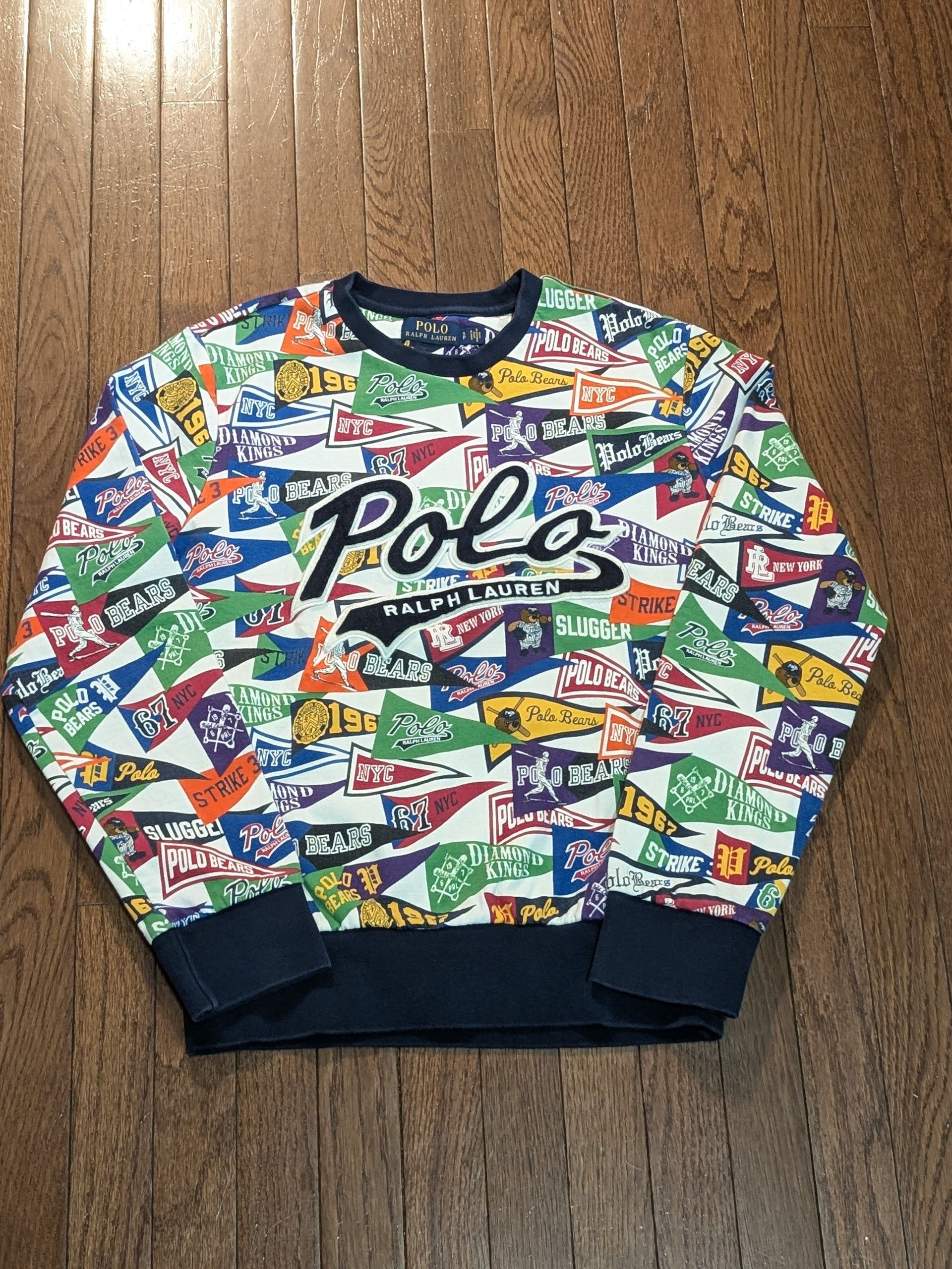 Polo Ralph Lauren Polo Ralph Lauren Baseball Pennants Bears Crewneck - Size S Size US S / EU 44-46 / 1 - 1 Thumbnail