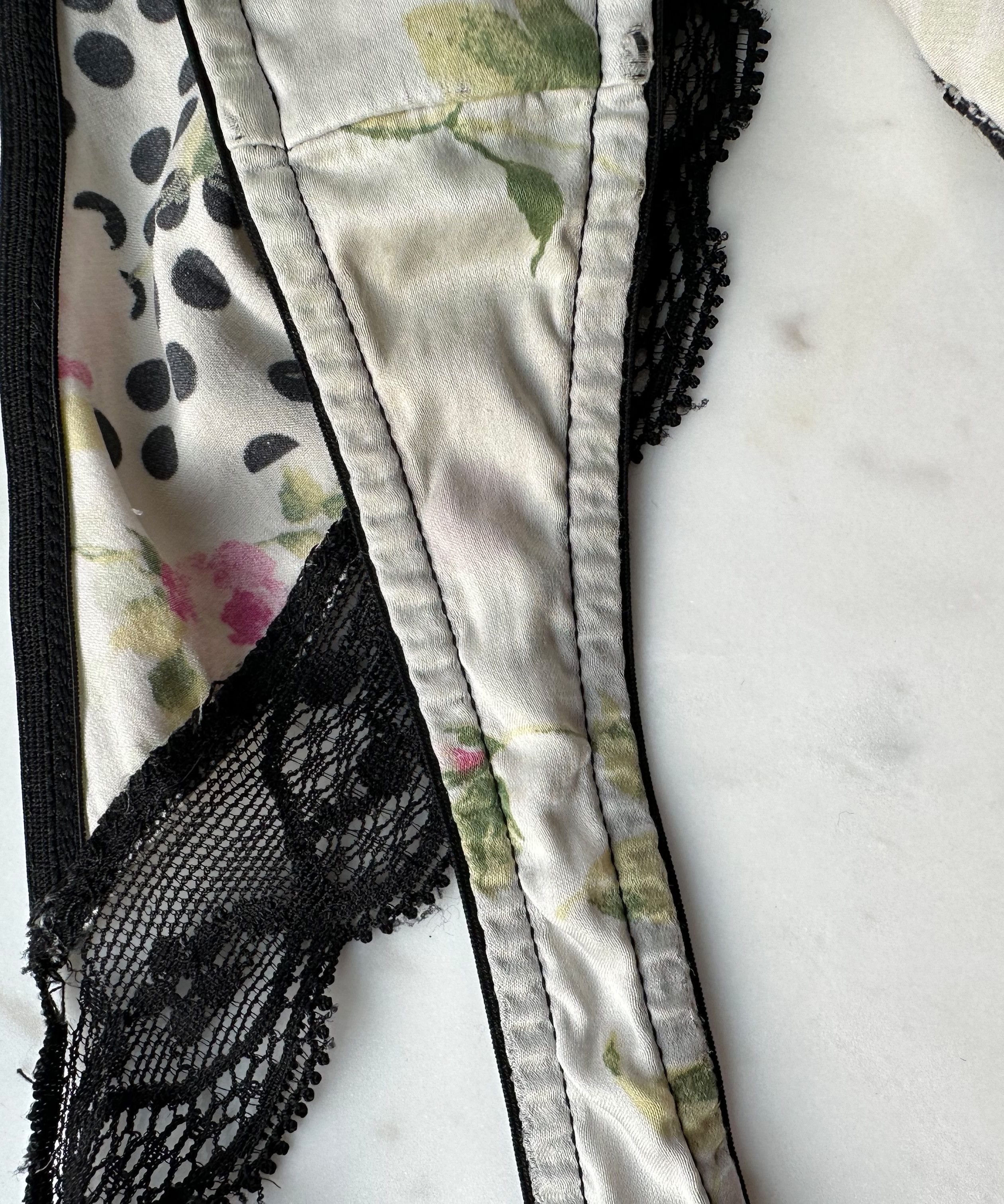 Dior 🔴 DIOR Underwear Logo Bikini Printed Silk Intimates Black Size ONE SIZE - 6 Thumbnail