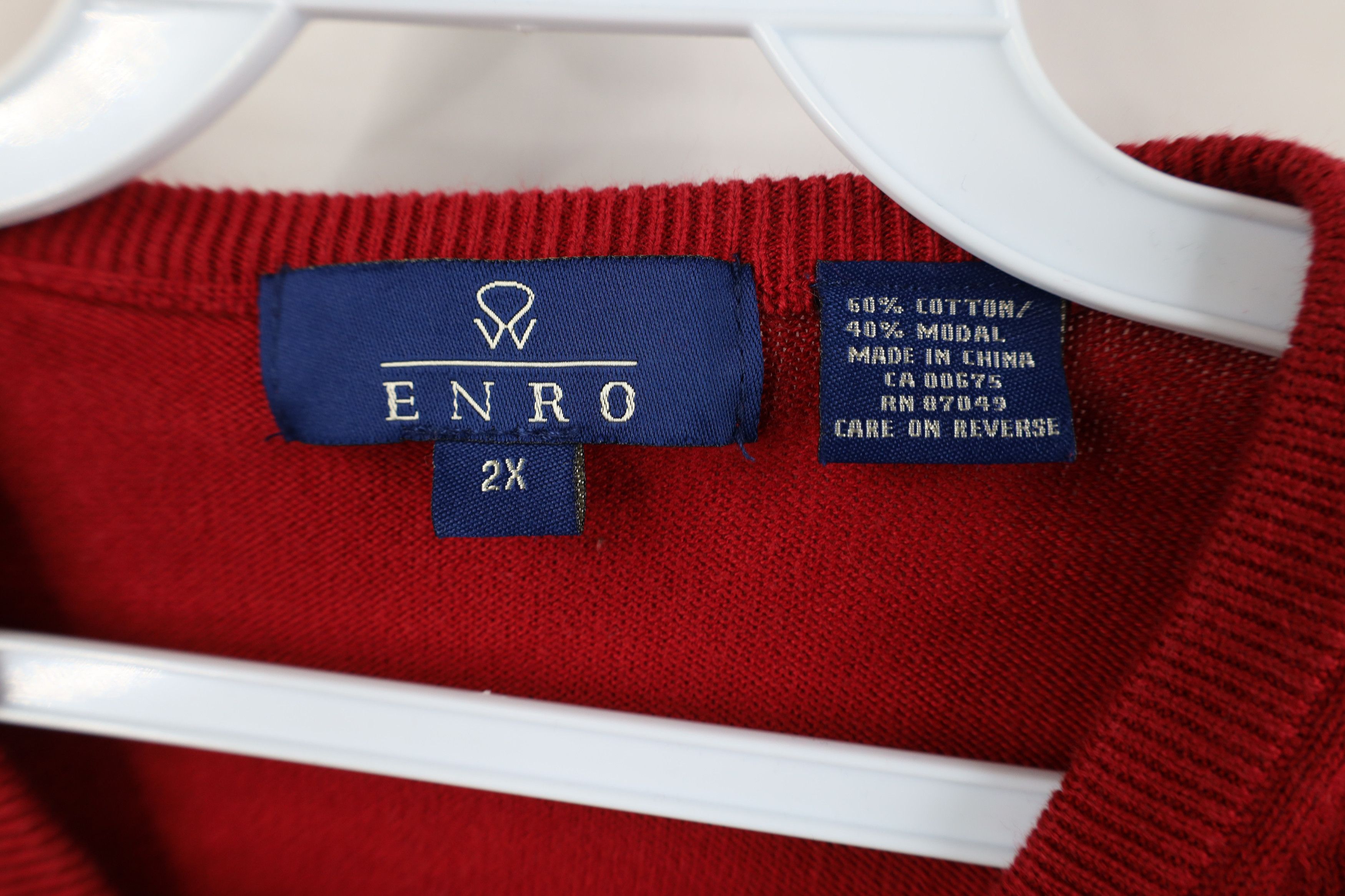 Vintage Vintage 90s Y2K Ohio State University Ribbed Sweater Red Size US XXL / EU 58 / 5 - 5 Thumbnail