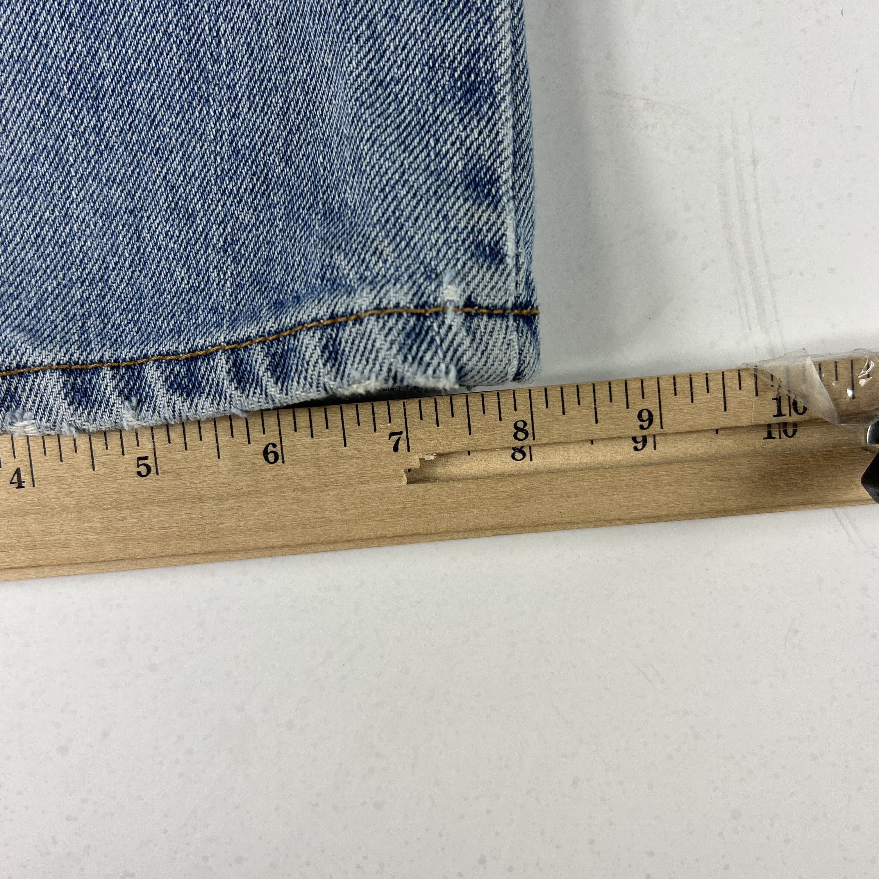 Levi's × Vintage Y2K Levi's Jeans 505 Straight Blue Faded Distressed Denim Size US 34 / EU 50 - 19 Thumbnail