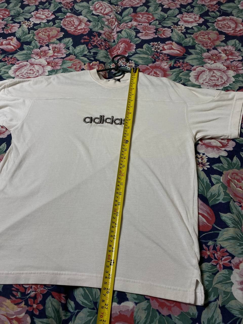 Adidas × Vintage Designer Logo Spell Out Banner T Shirt Short Sleeve Size US M / EU 48-50 / 2 - 5 Thumbnail