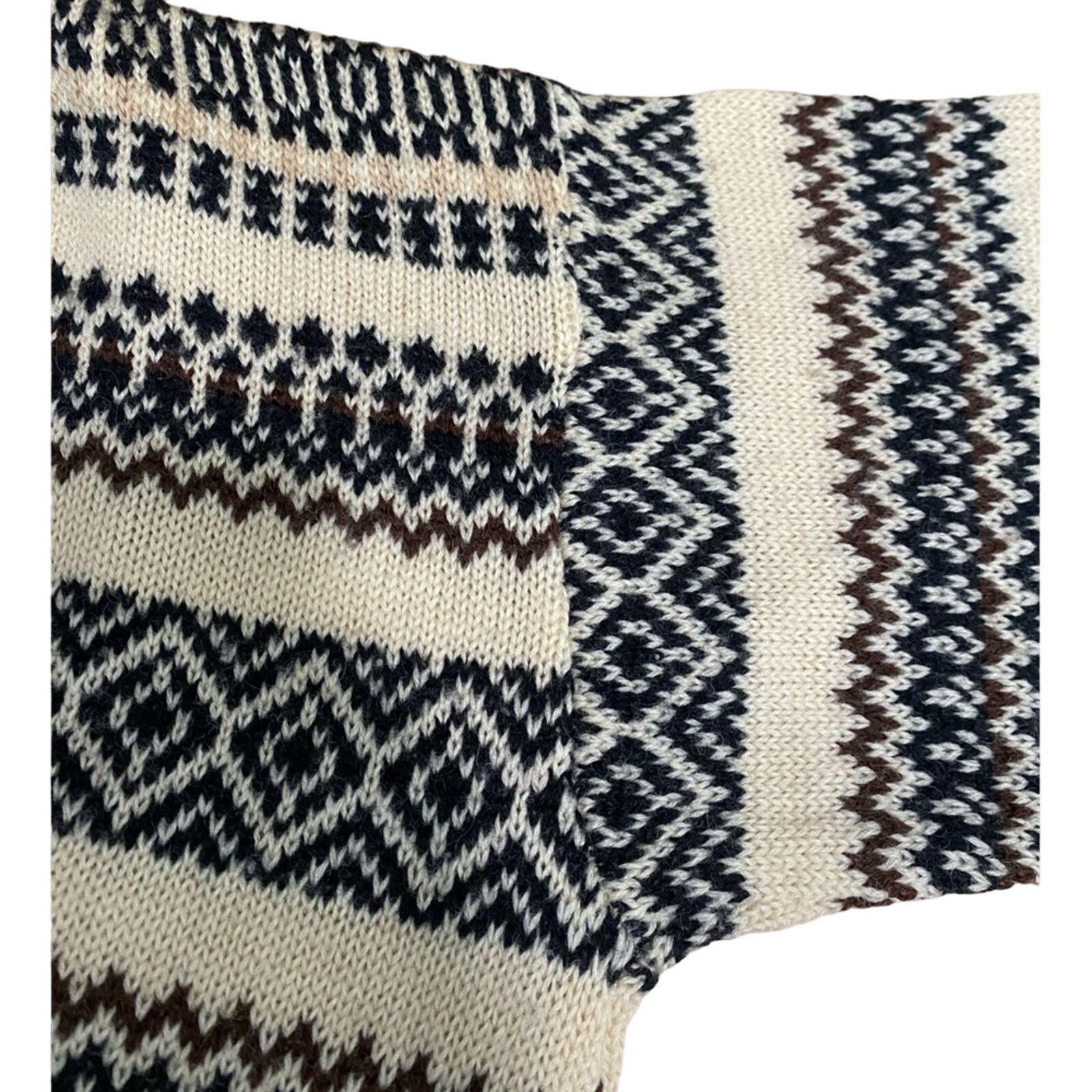 Anthropologie Anthropologie Hooded Sweater Med Wool Nordic Cabincore Boho Size M / US 6-8 / IT 42-44 - 8 Thumbnail