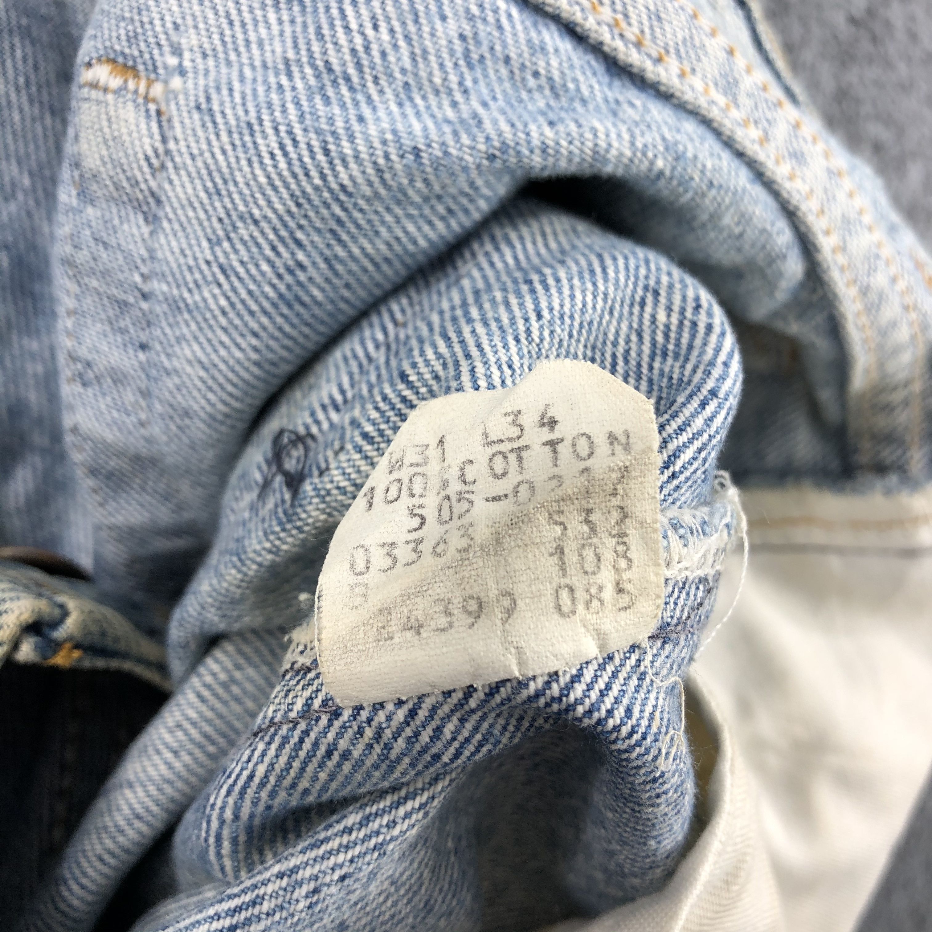 Levi's × Vintage Vintage 80s Mud Wash Levis 505 Jeans-JM1368 Size US 31 - 12 Thumbnail