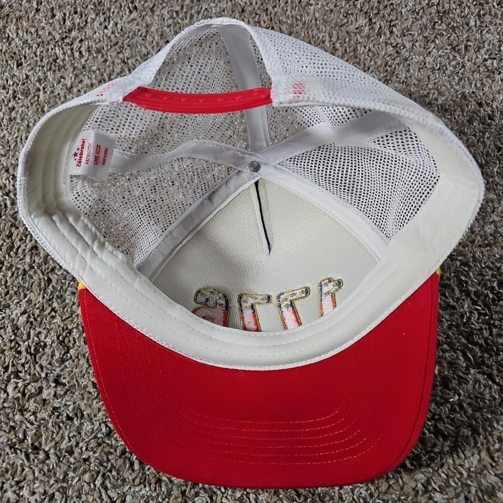 Calibrate Patriotic 1776 4th Of July Hat Adult SnapBack Trucker Mesh Size ONE SIZE - 7 Thumbnail
