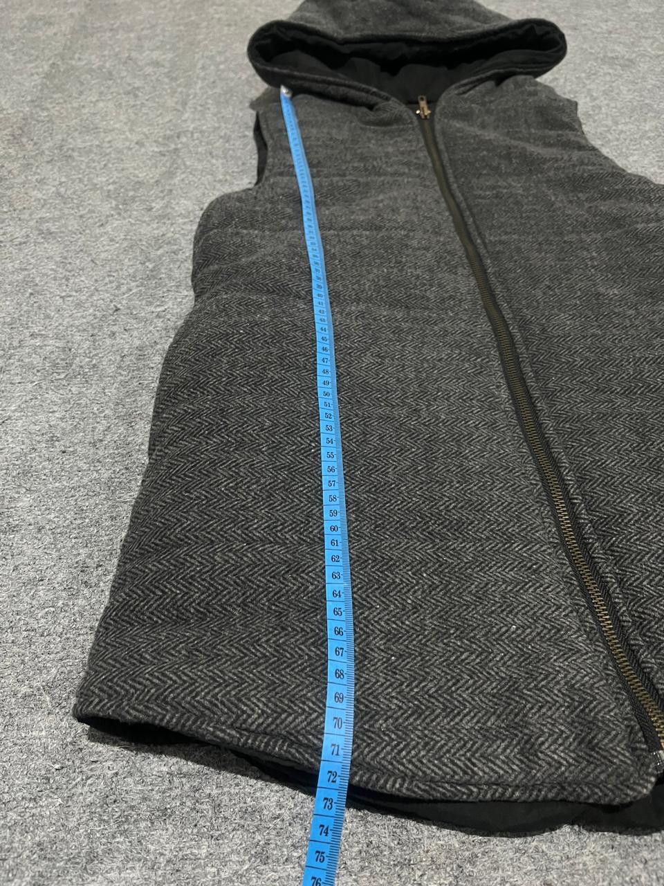 If Six Was Nine Lauren Herringbone Pattern Hooded Gilet Vest Grey Size US M / EU 48-50 / 2 - 13 Thumbnail