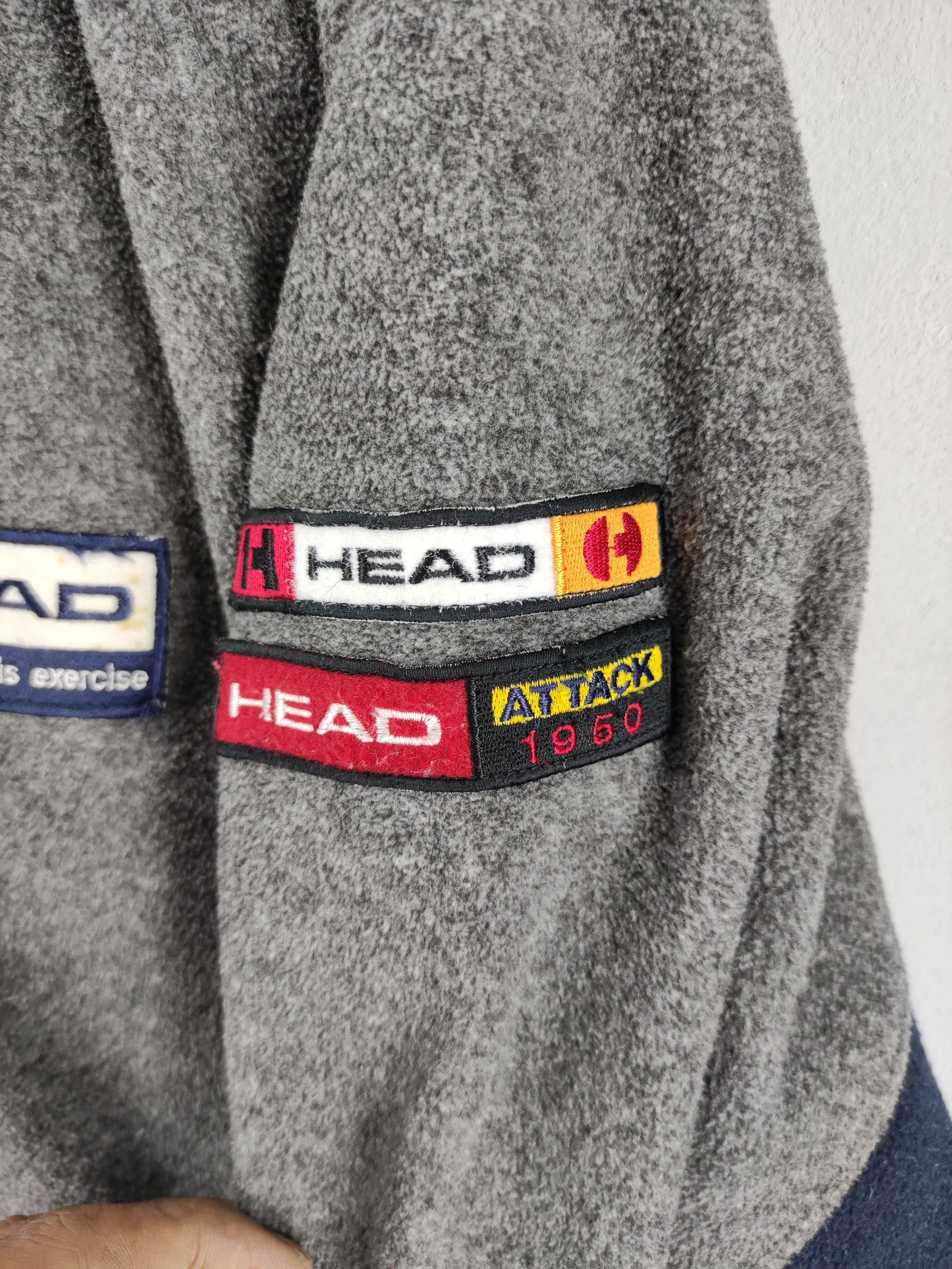 Japanese Brand Vintage Head Half Zipper Fleece Sweater Jumper Size US L / EU 52-54 / 3 - 3 Thumbnail