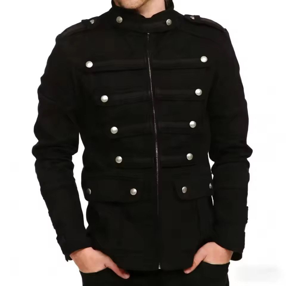 Japanese Brand Gothic Steampunk Retro Military Jacket Size US M / EU 48-50 / 2 - 1 Thumbnail