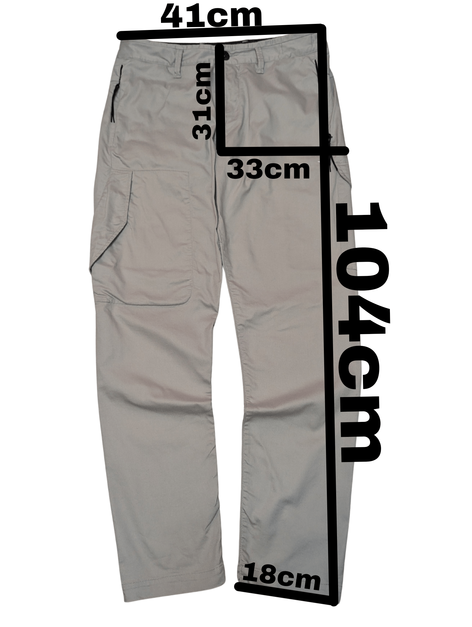 Stone Island Stone Island cargo pants in light grey, Type RE-T fit. Size US 30 / EU 46 - 19 Thumbnail