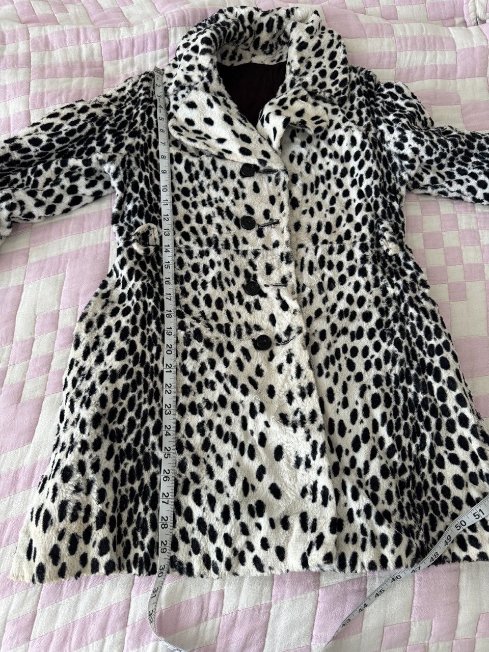 Vintage 1960s Dalmation Print Double Breasted Jacket Size M / US 6-8 / IT 42-44 - 16 Thumbnail