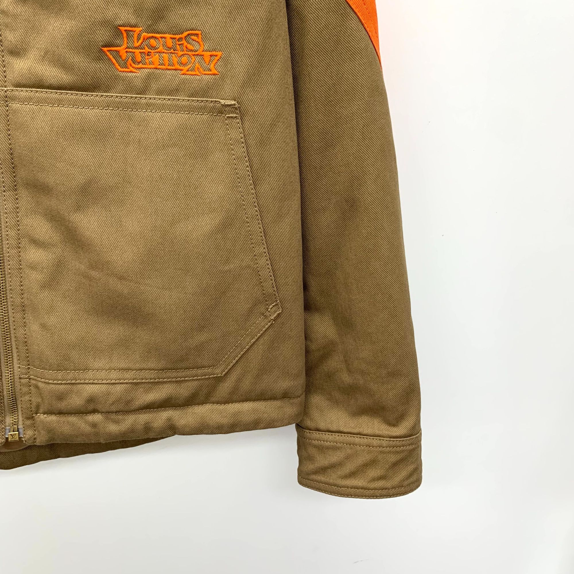Louis Vuitton Louis Vuitton Two-Tone Hooded Cotton-Padded Jacket Brown/Ora Size US S / EU 44-46 / 1 - 6 Thumbnail