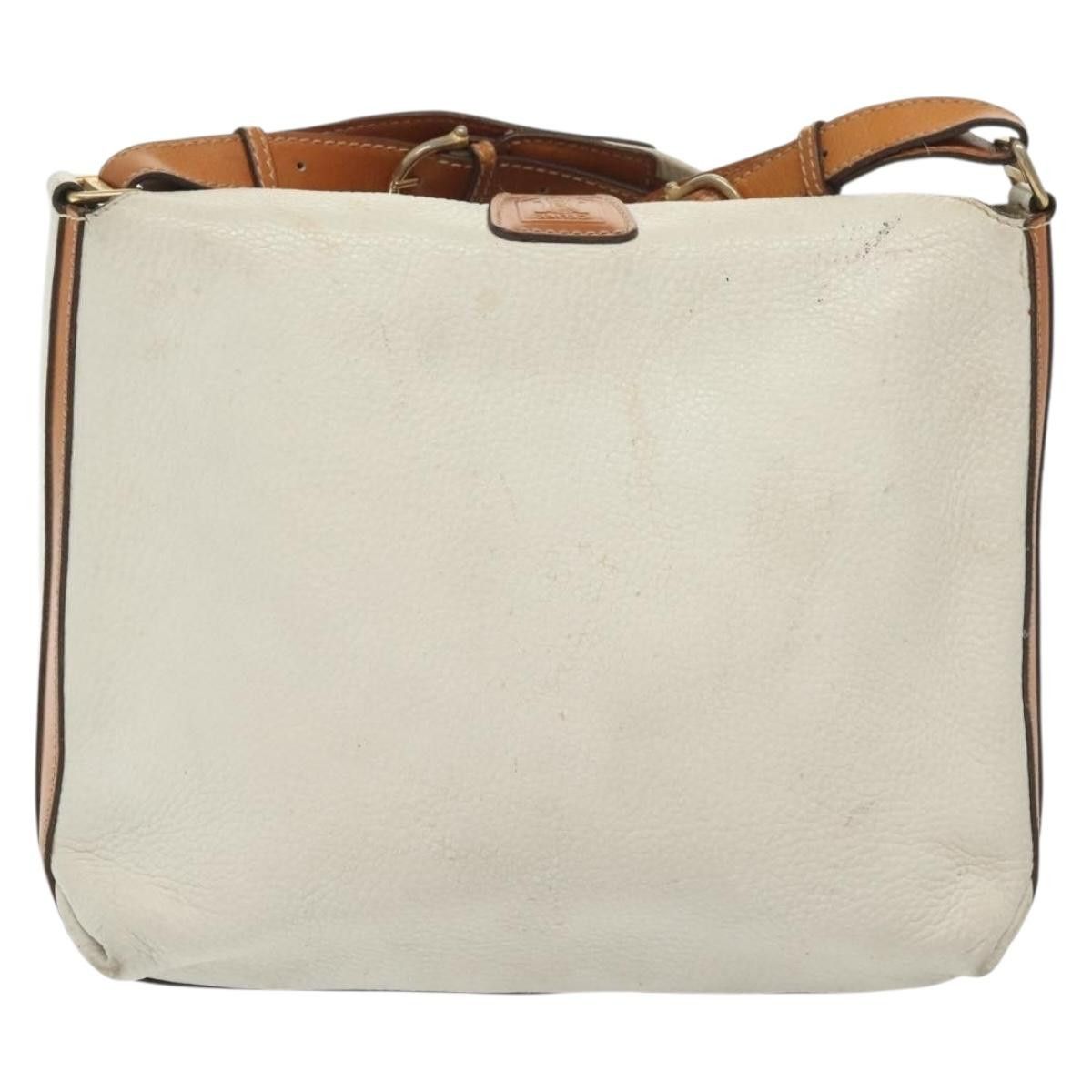 Celine CELINE Shoulder Bag Leather White Silver Size ONE SIZE - 3 Thumbnail