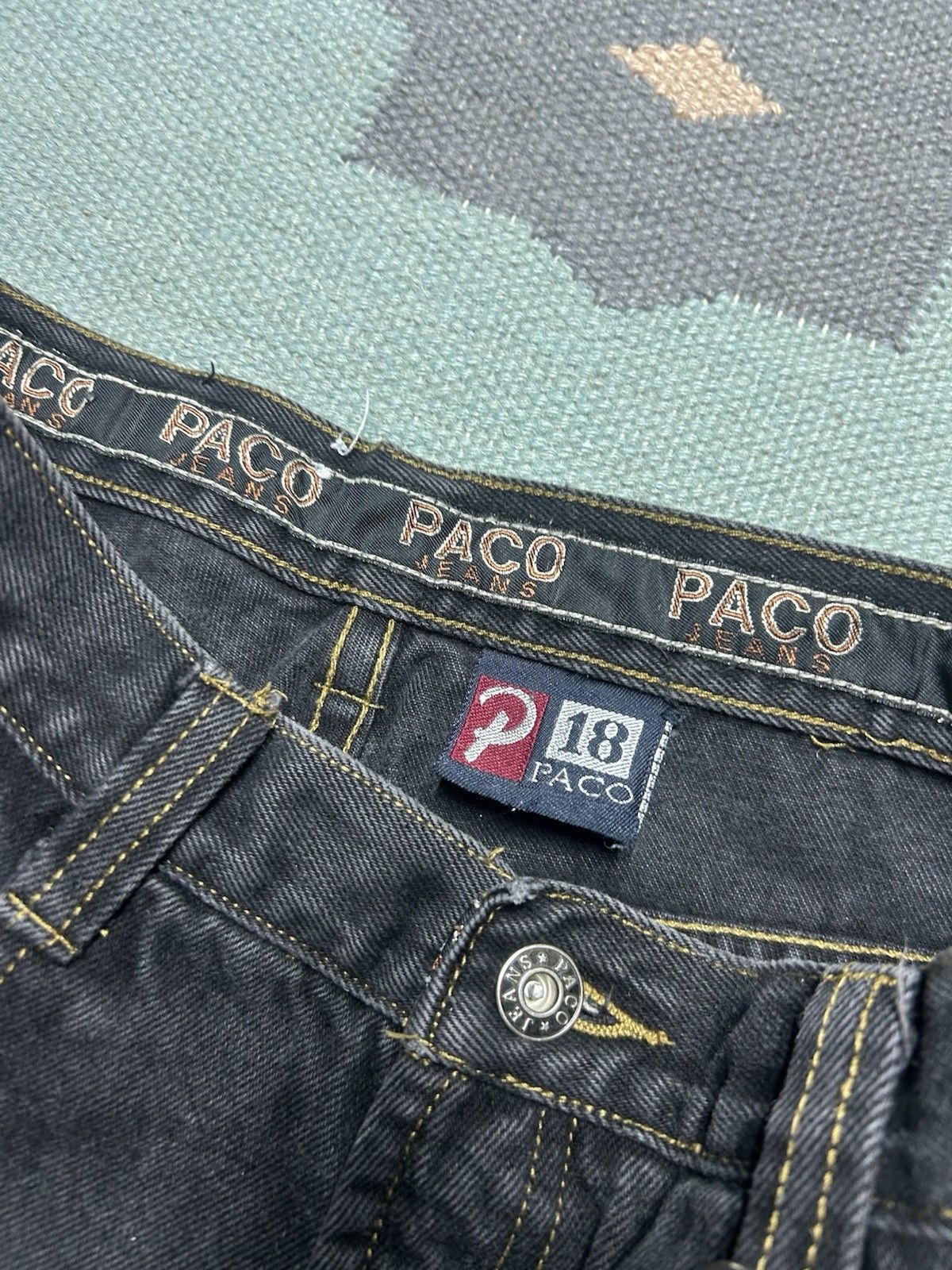 Vintage Vintage y2k baggy jeans Paco JNCO wide leg skater 18 26x29 Size 26" / US 2 / IT 38 - 8 Thumbnail