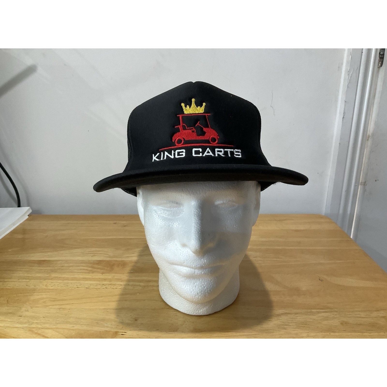 Otto King Carts Snapback Baseball Truckers Mesh Cap Black Size ONE SIZE - 1 Thumbnail