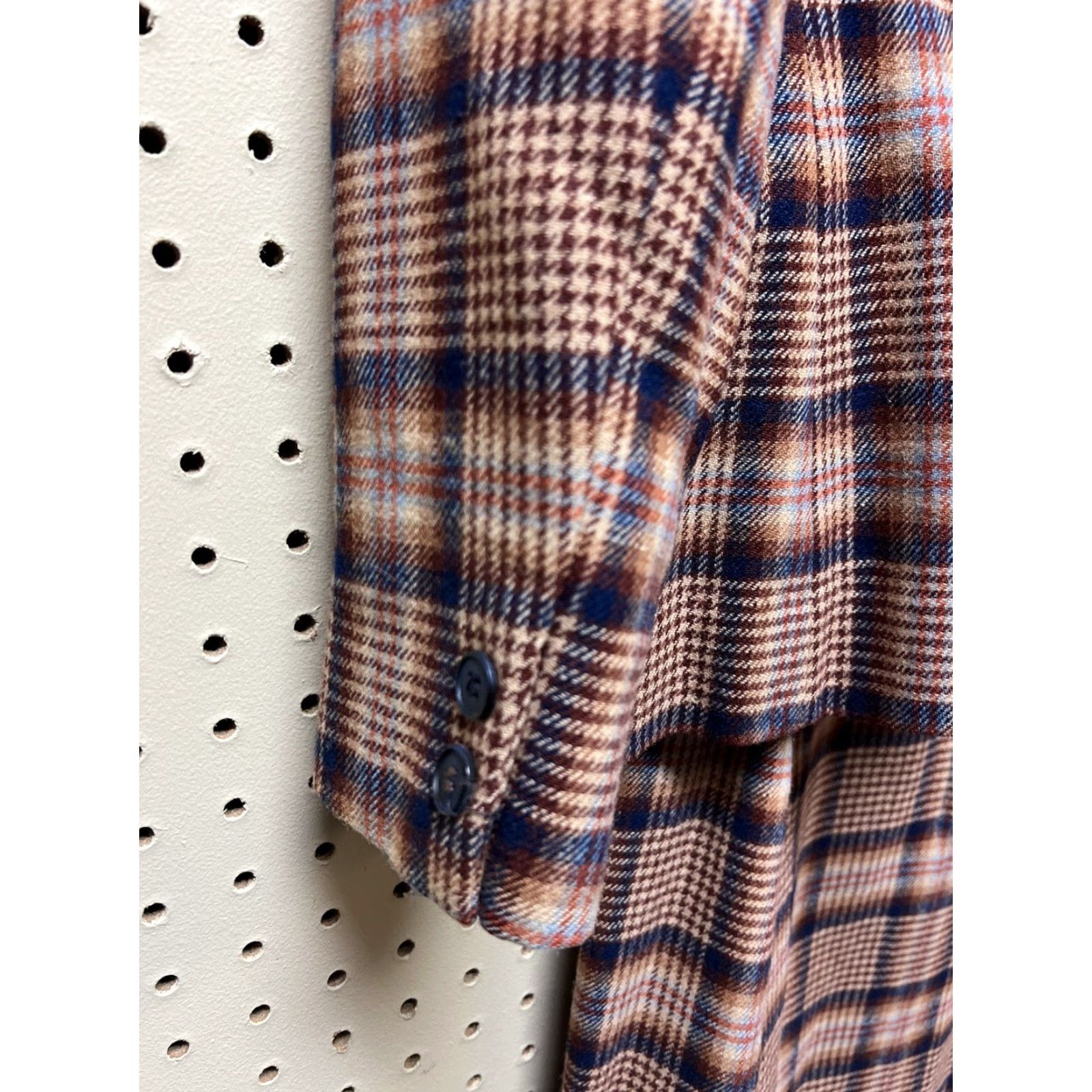 Pendleton VINTAGE Pendleton Wool Plaid Skirt Jacket Suit Sz 11/12 Women 70s Mint Knit 2 Piece Size 32" / US 10 / IT 46 - 4 Thumbnail