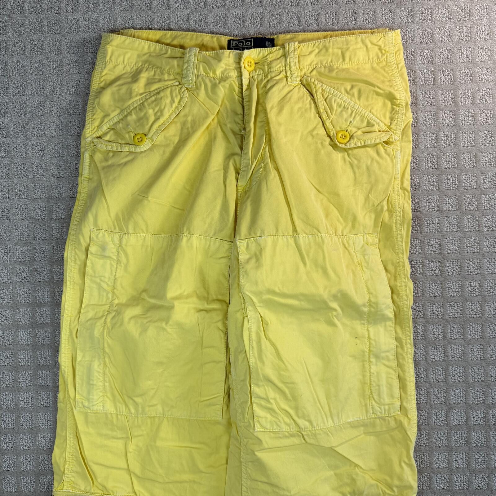 Polo Ralph Lauren vintage polo ralph lauren yellow cargo pants 32 Size US 32 / EU 48 - 2 Thumbnail