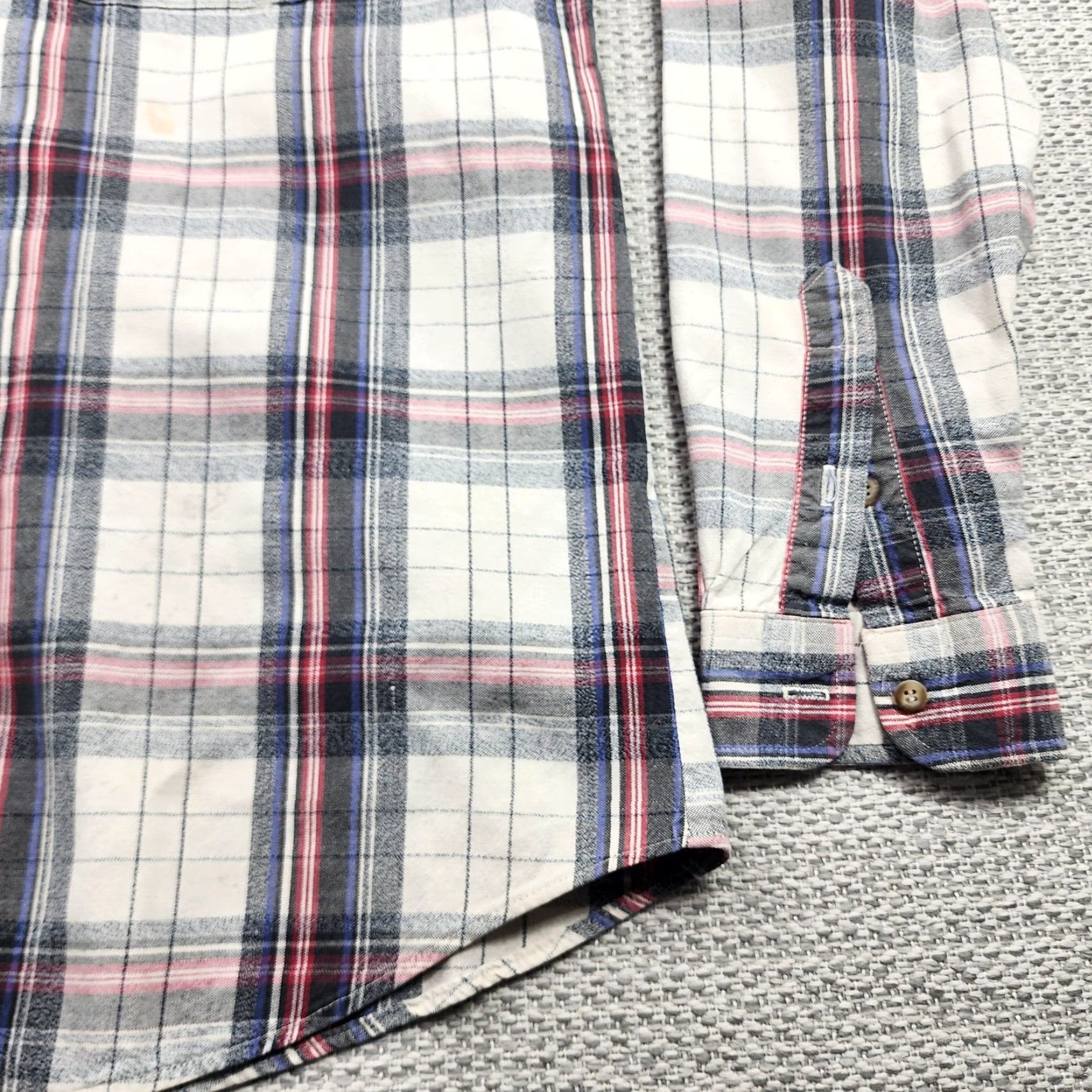 Vintage VINTAGE Panhandle Slim Rough Stock Shirt Mens XL Button-Down Plaid Long Sleeve Western Embroidered RS Crest White Cow Boy Style T Size US XL / EU 56 / 4 - 2 Thumbnail