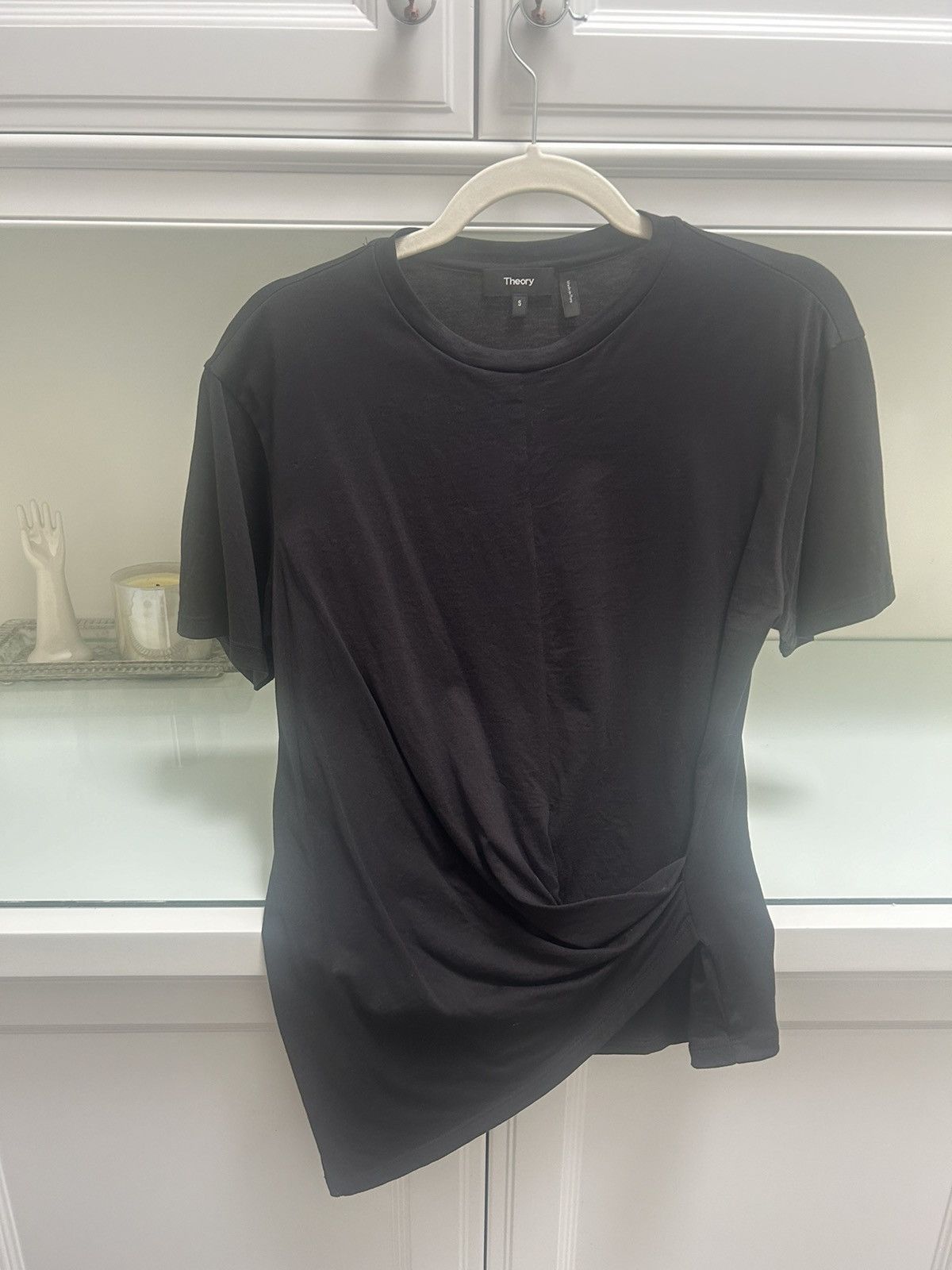 Theory *THEORY* Black side drape tee Size S / US 4 / IT 40 - 3 Thumbnail