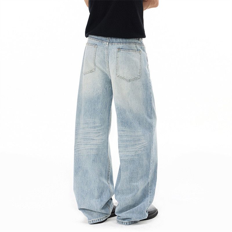 Japanese Brand American Retro Loose-Fit Straight-Leg Jeans Size US 32 / EU 48 - 5 Thumbnail