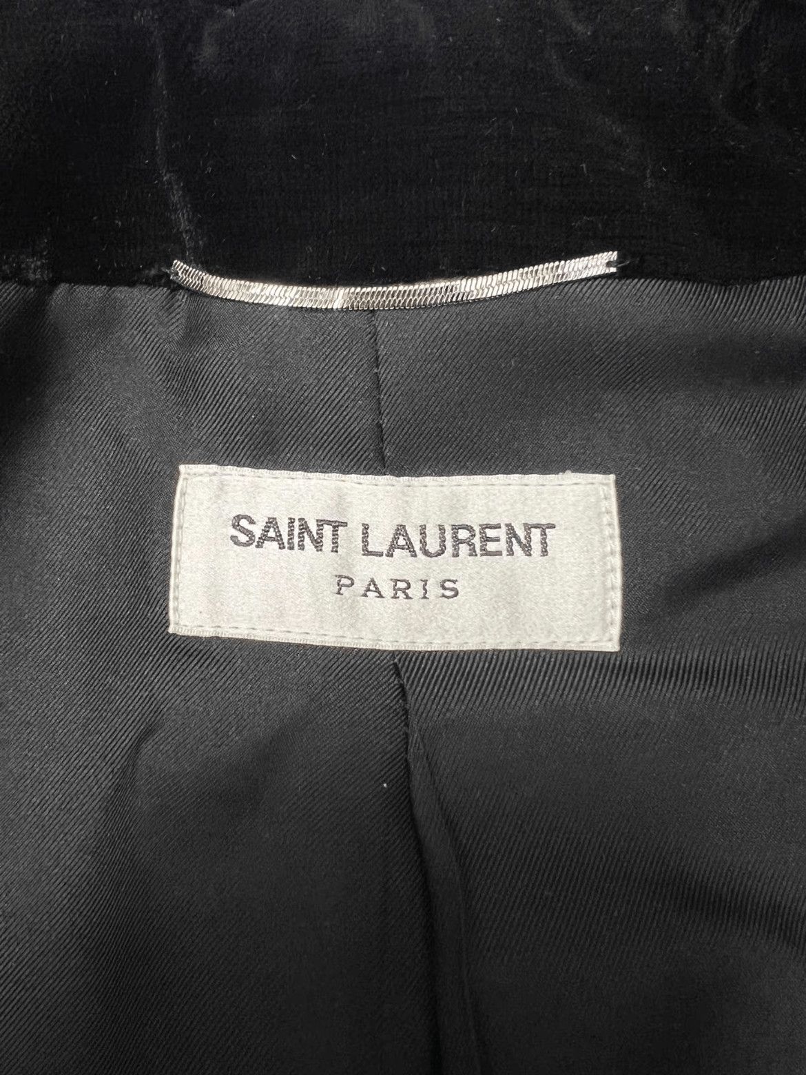 Saint Laurent Paris Sz 48 Saint Laurent Paris 18AW Golder Lining Velvet Jacket Size US M / EU 48-50 / 2 - 3 Thumbnail