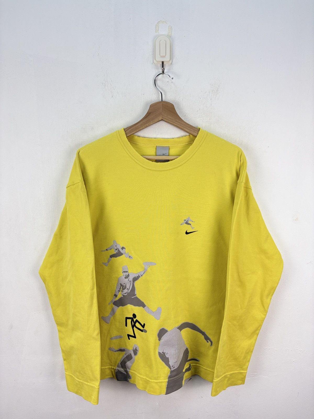 【Supreme × Nike】yellow Crewneck Mustard Supreme Connect Crewneck Sweatshirt (FW18) - $138