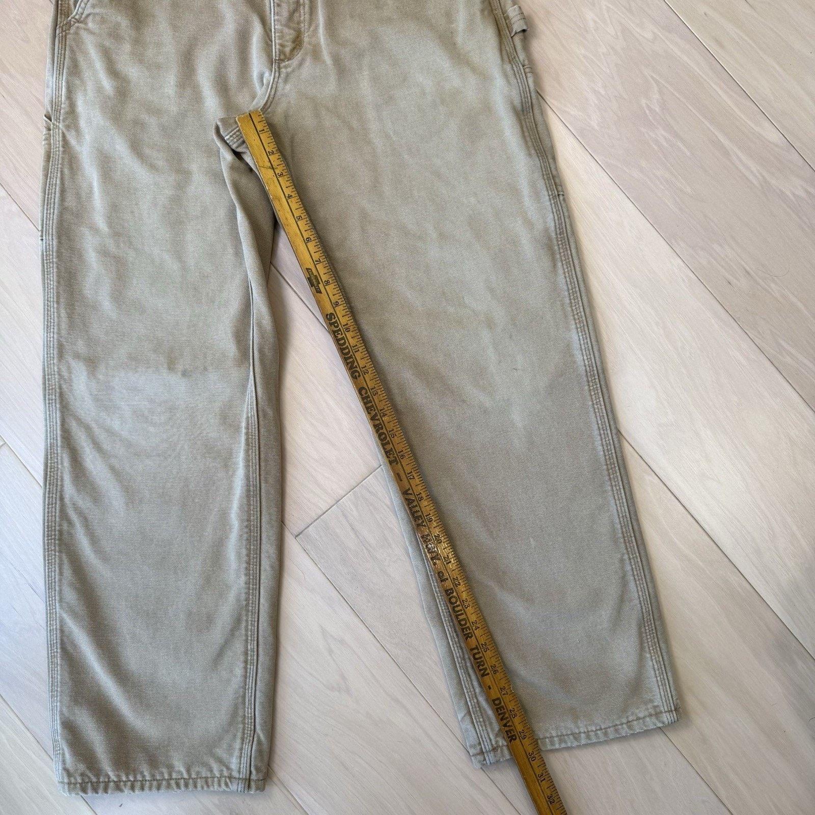 Carhartt Vintage Carhartt Flannel Lined Pants 32 Khaki 90s Heavy Size US 32 / EU 48 - 7 Thumbnail