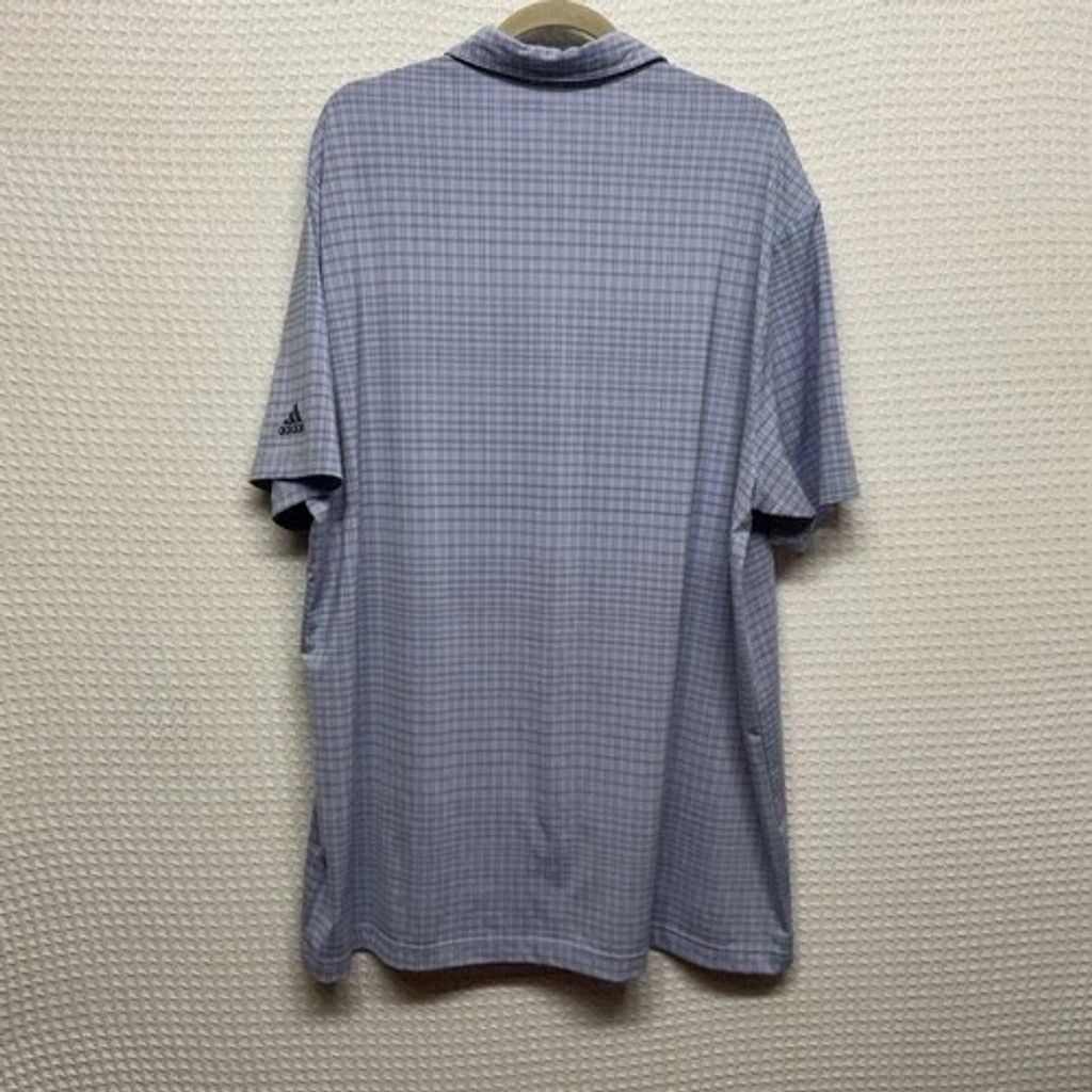 Adidas NWOT Adidas Grid Check Plaid Short Sleeve Polo Shirt Men 2XL Size US XXL / EU 58 / 5 - 8 Thumbnail