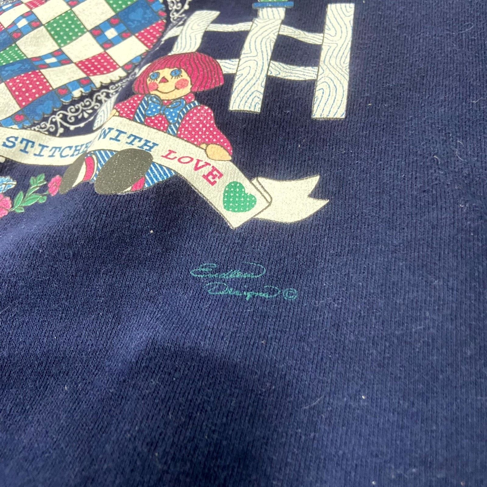 & Other Stories VTG 90s Endless Designs Sweatshirt Sz L Life Is Like A Quilt Size L / US 10 / IT 46 - 2 Thumbnail