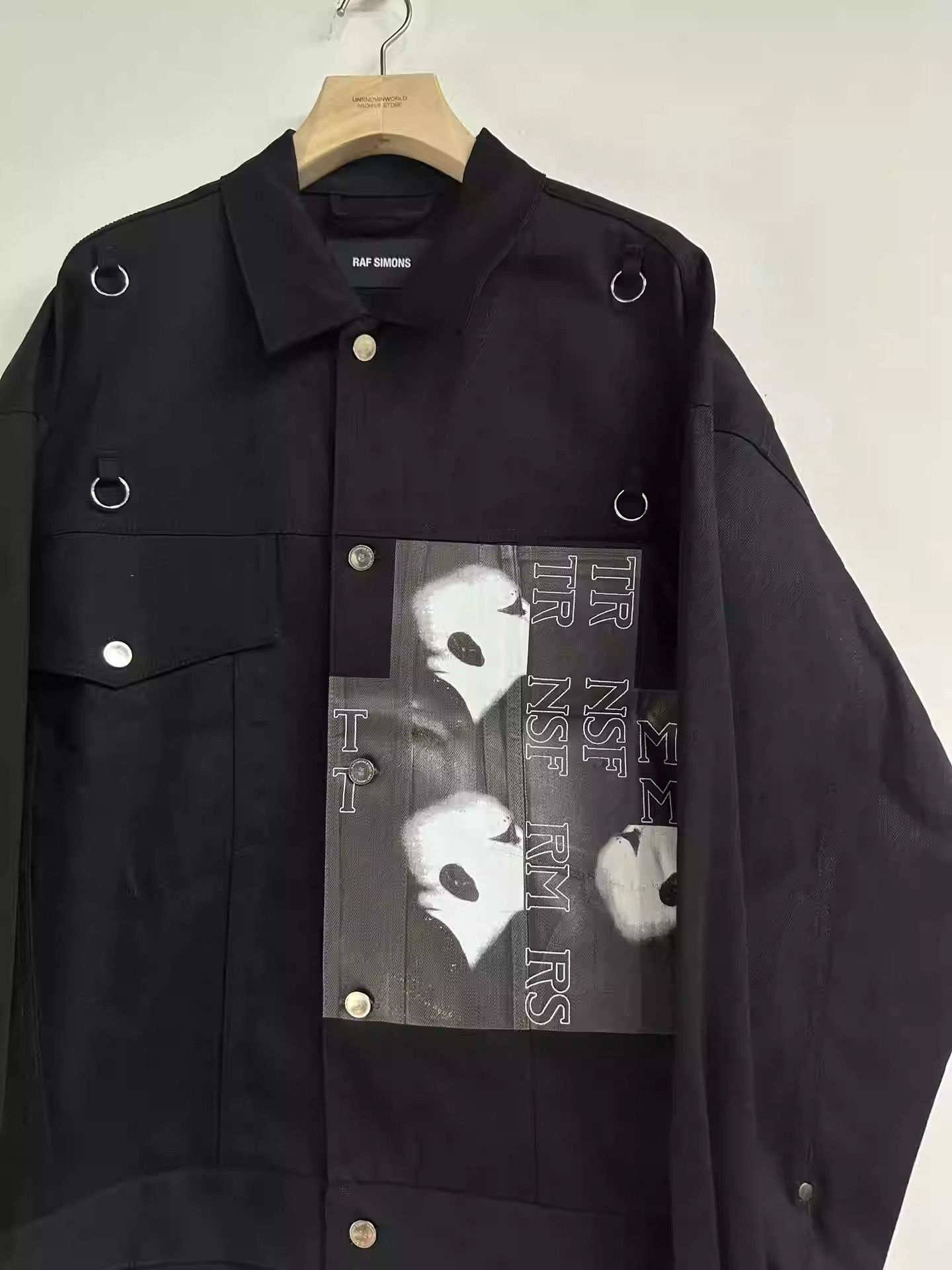 Raf Simons Raf Simons 19SS Silver Ring Print Denim Jacket Size US S / EU 44-46 / 1 - 3 Thumbnail