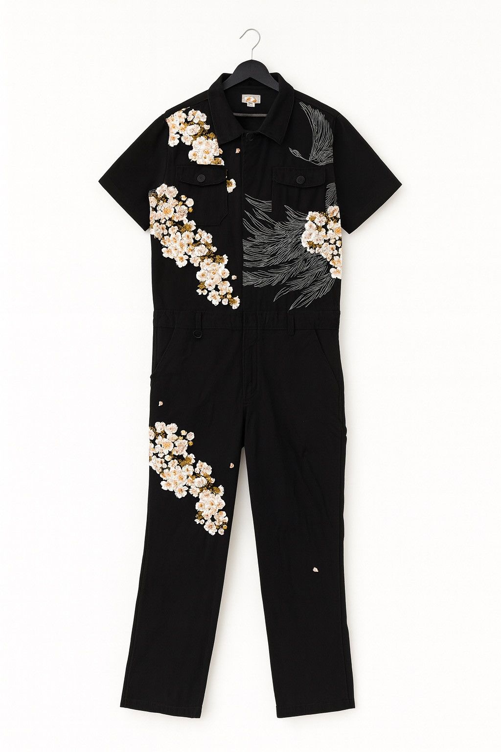 Japanese Brand Japanese Traditional Embroidered Phoenix Sakura Short-Sleeve Size US 40 / EU 56 - 1 Thumbnail