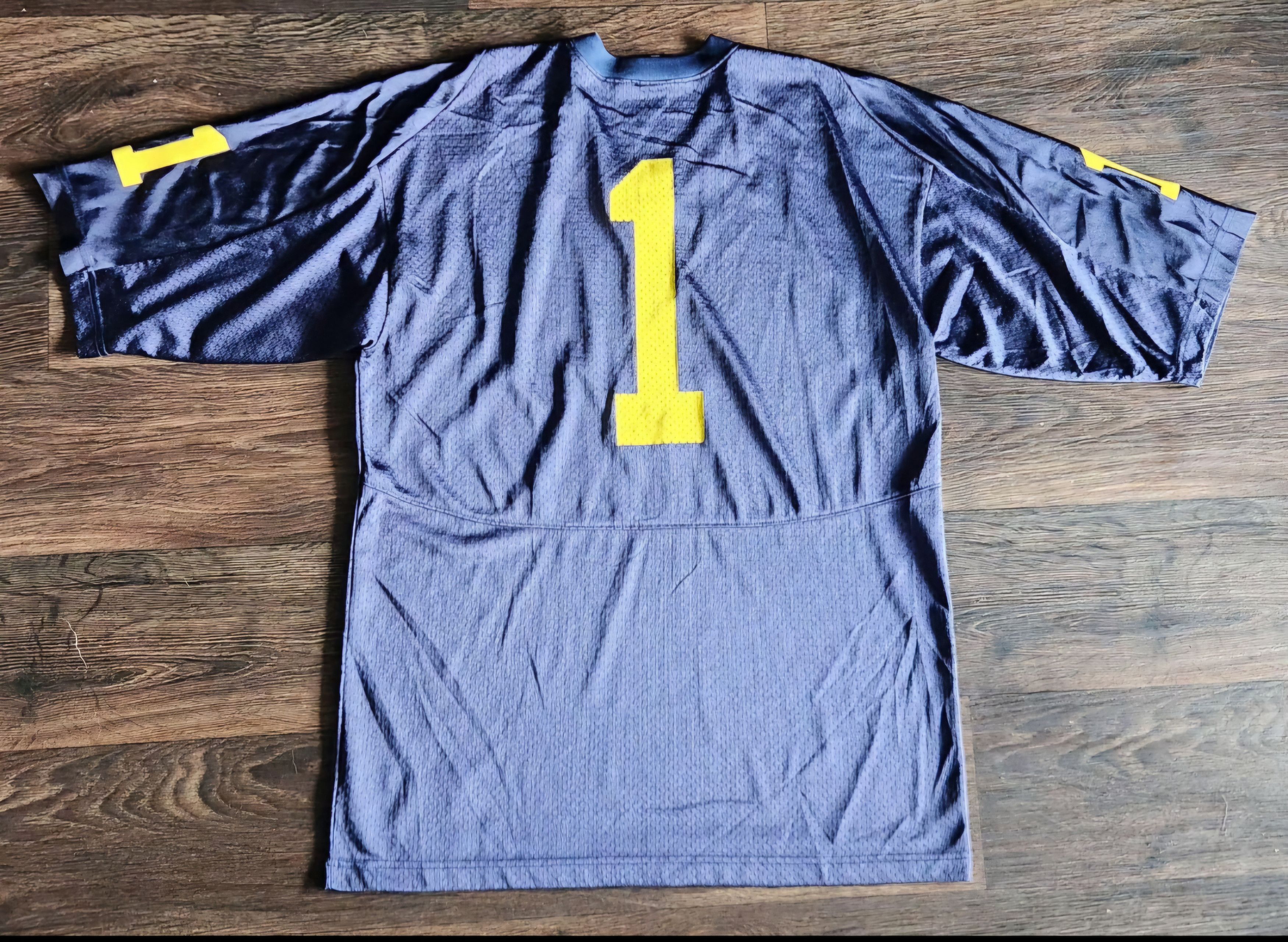 Nike × Vintage Vintage Nike Team Michigan Wolverines Football Jersey Size US M / EU 48-50 / 2 - 2 Thumbnail