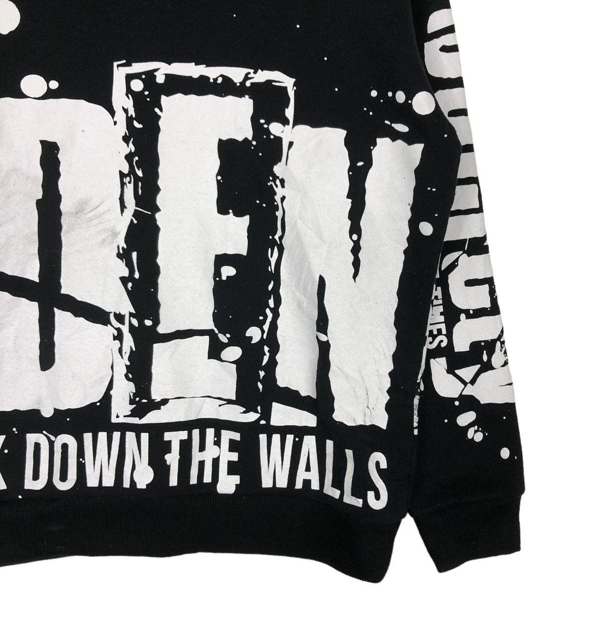 Japanese Brand 🔥VINTAGE SWEATSHIRT DEFECTIVE STRUCT PUNK DESIGN OVERPRINT Size US L / EU 52-54 / 3 - 5 Thumbnail